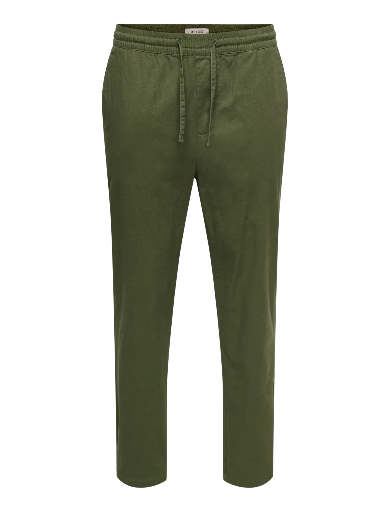 ONLY & SONS ONSREID LINUS TAPERED 0571 SLUB PANT - Joggingbyxor - OLIVE NIGHT / green