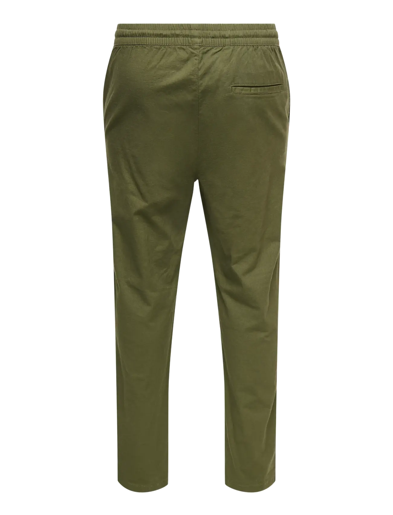ONLY & SONS - ONSREID LINUS TAPERED 0571 SLUB PANT - casual bukser - olive night - 2