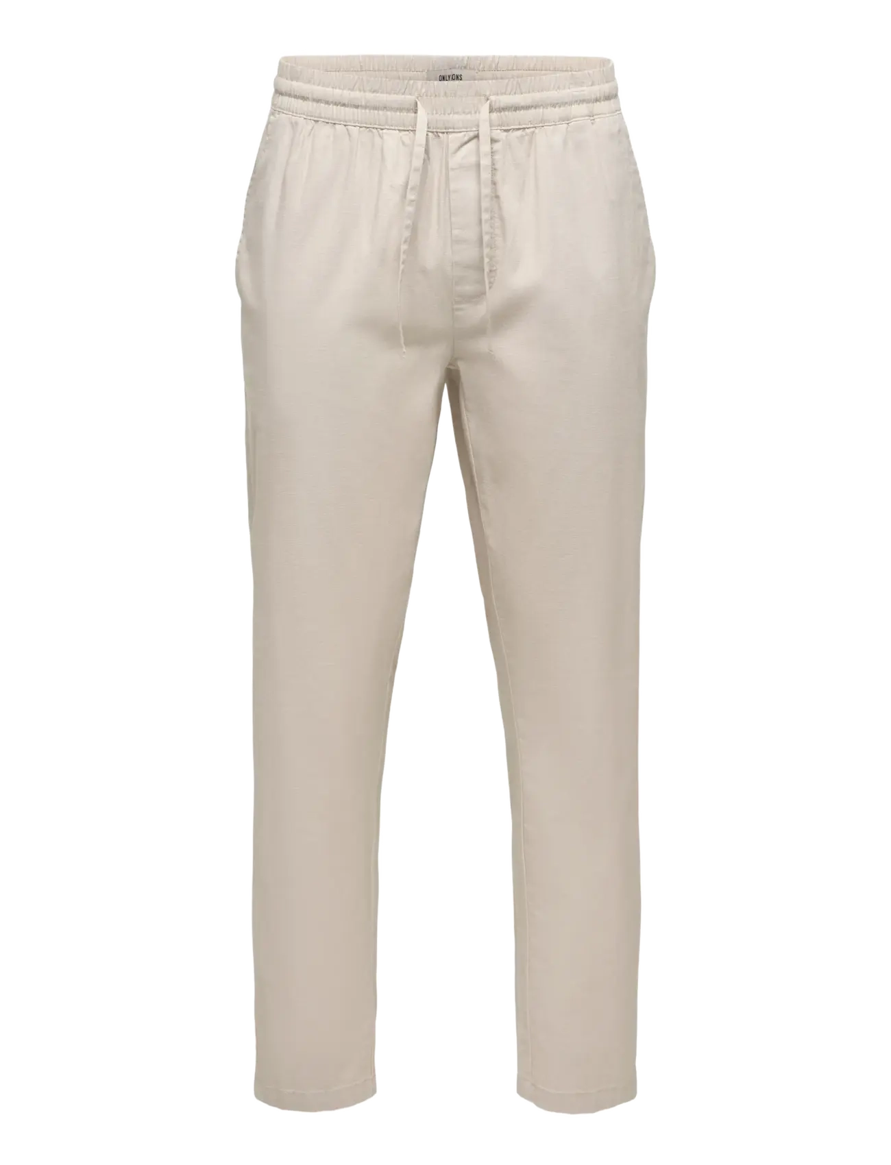 ONLY & SONS ONSREID LINUS TAPERED 0571 SLUB PANT - Bukser - SILVER LINING / beige
