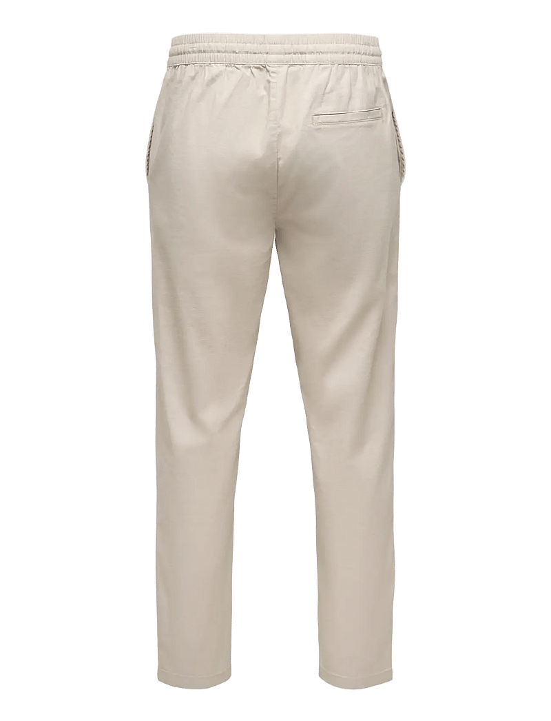 ONLY & SONS - ONSREID LINUS TAPERED 0571 SLUB PANT - casual bukser - silver lining - 2