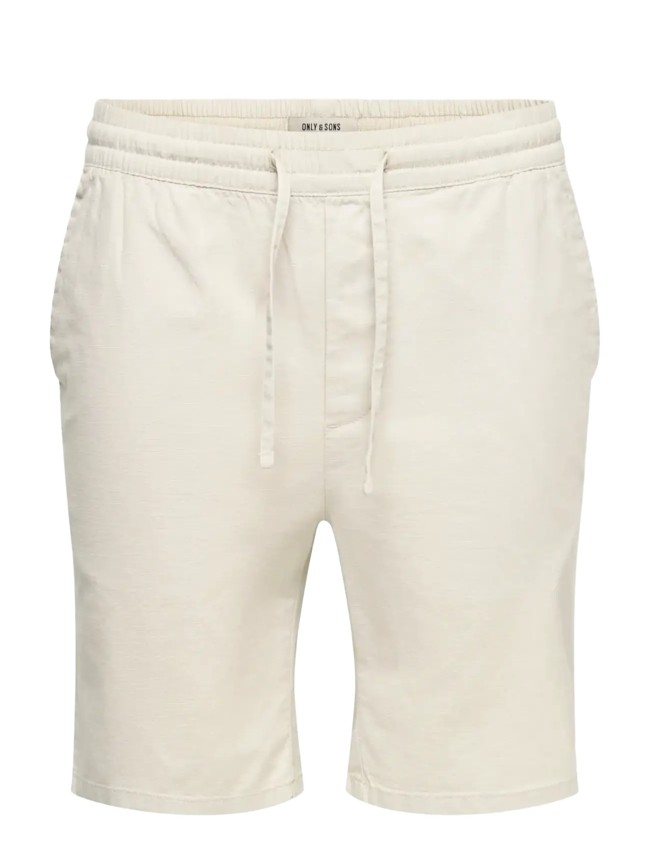 ONLY & SONS ONSREID SLIM 0571 SLUB SHORTS VD - Shorts - SILVER LINING / cream