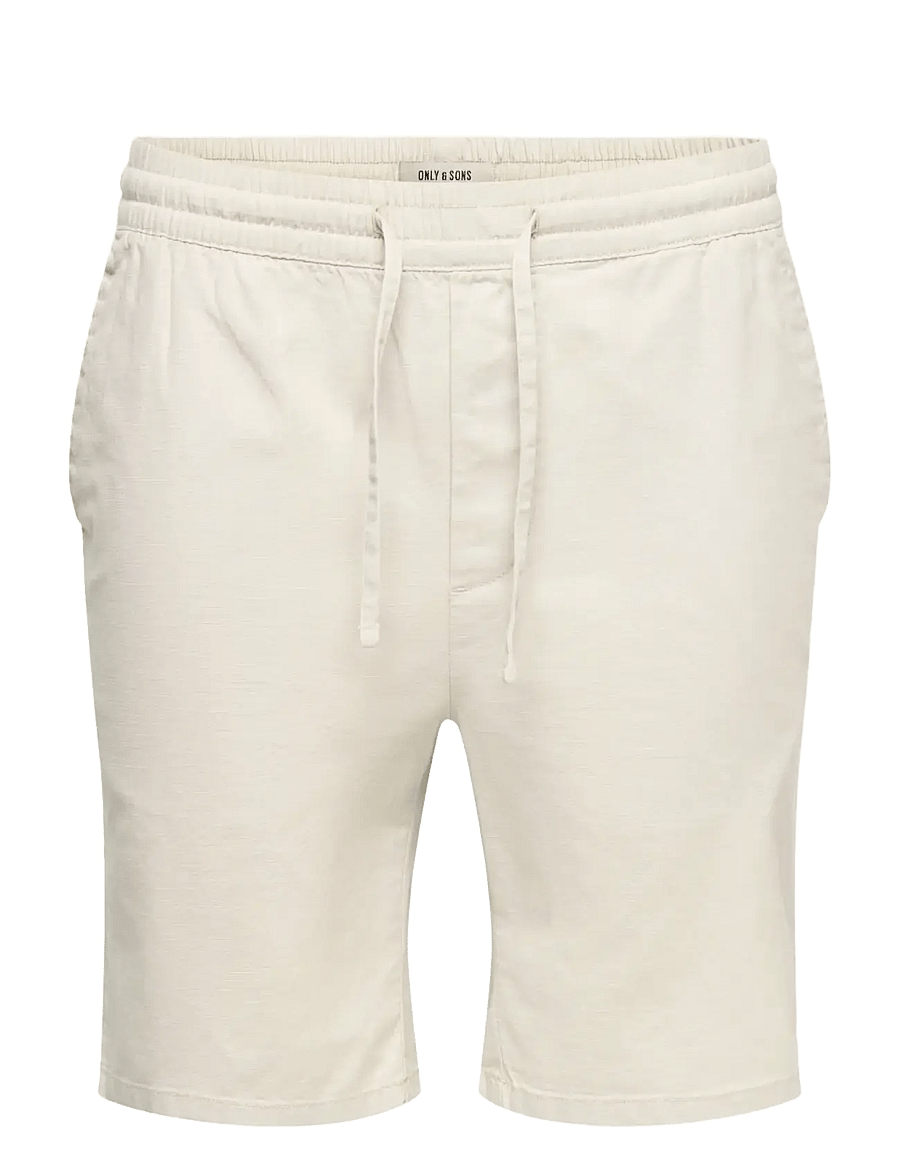 ONLY & SONS - ONSREID SLIM 0571 SLUB SHORTS VD - casual shorts - silver lining - 1