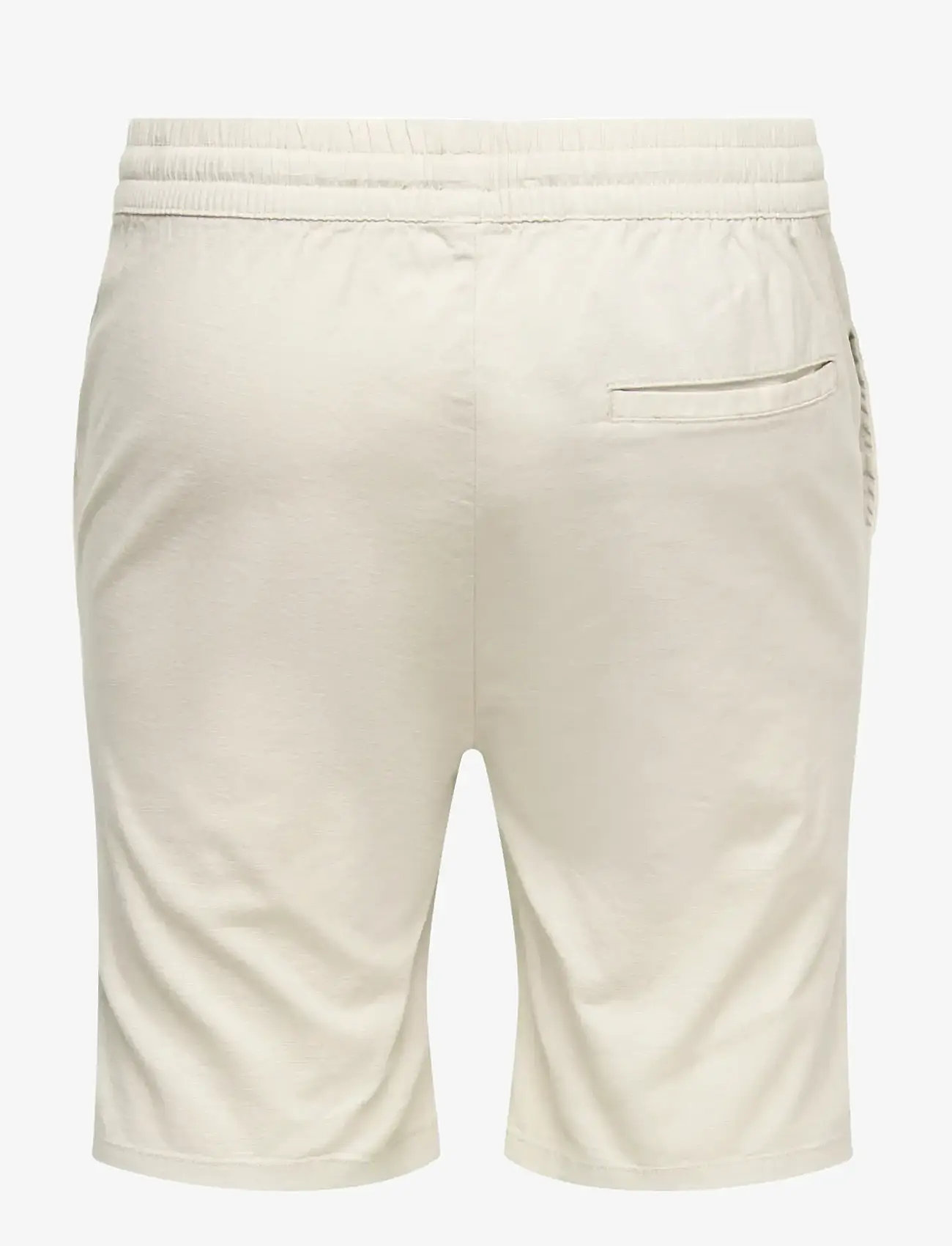 ONLY & SONS - ONSREID SLIM 0571 SLUB SHORTS VD - casual shorts - silver lining - 2