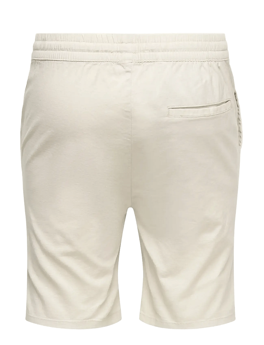 ONLY & SONS - ONSREID SLIM 0571 SLUB SHORTS VD - casual shorts - silver lining - 2