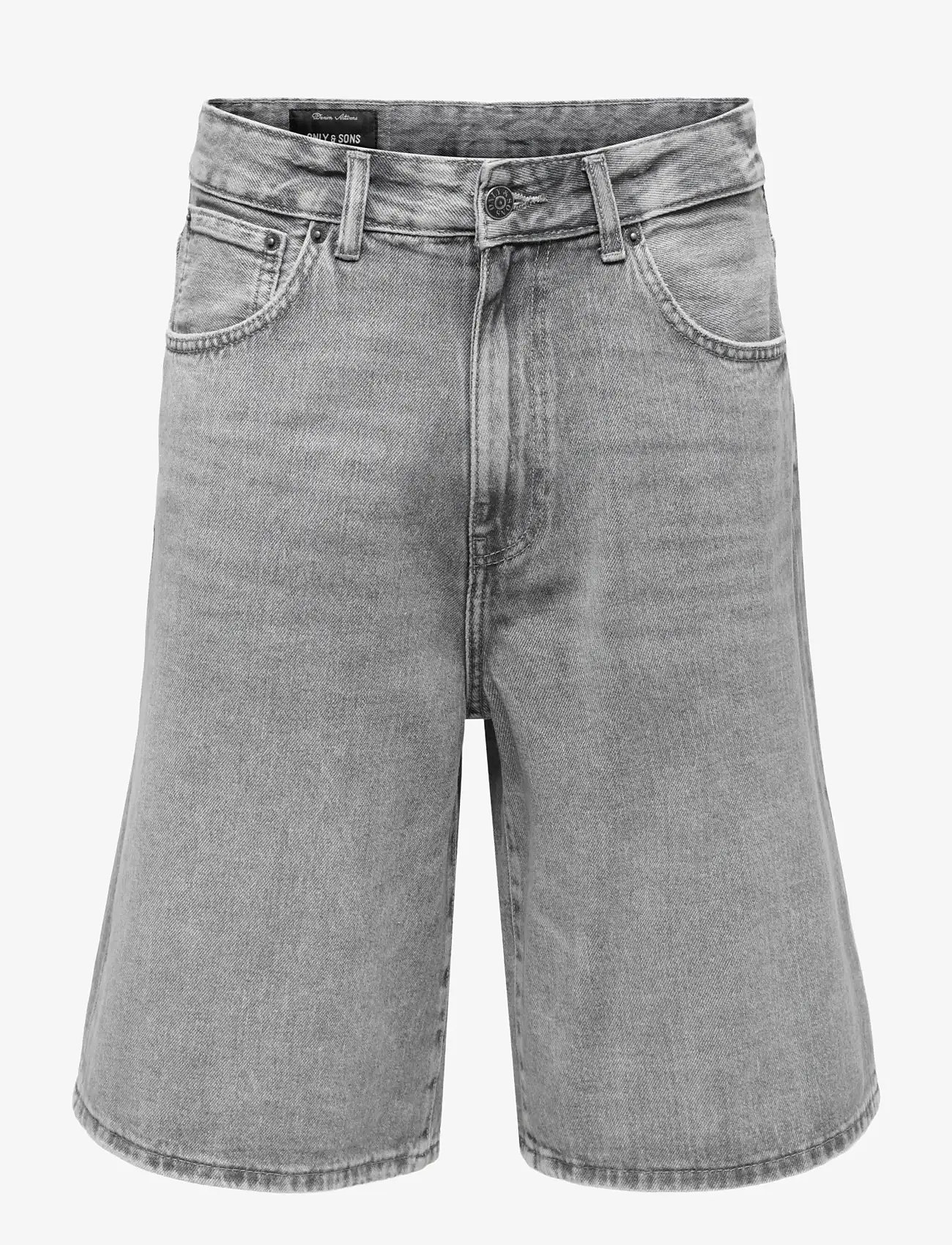 ONLY & SONS - ONSCARL BAL MG 6369 TAI DNM SHORTS NOOS - jeans shorts - medium grey denim - 0