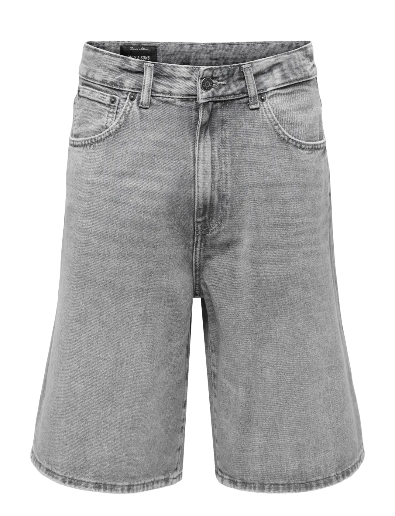ONLY & SONS ONSCARL BAL MG 6369 TAI DNM SHORTS NOOS - Shorts - MEDIUM GREY DENIM / grey