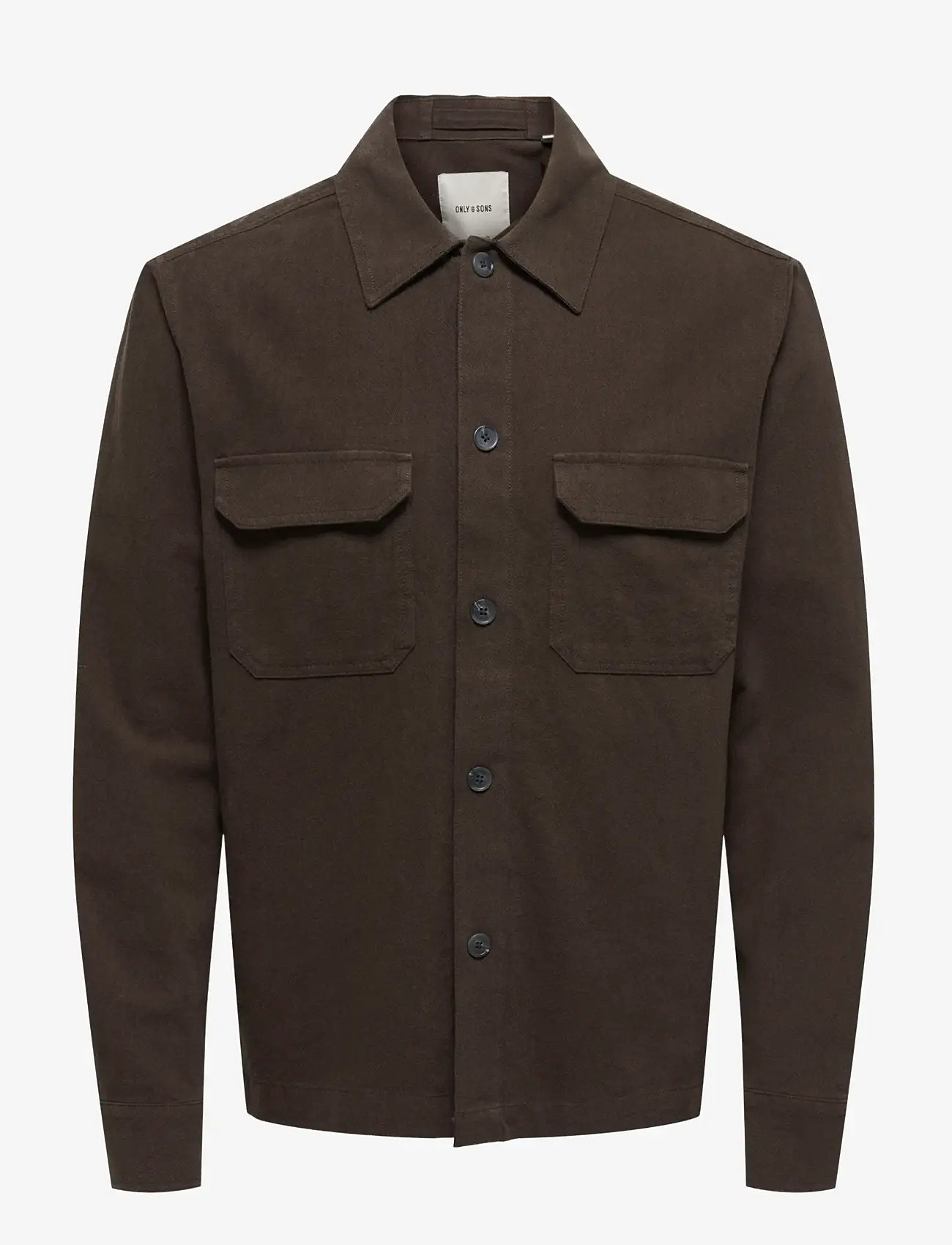 ONLY & SONS - ONSCOLT REG L/S 0570 SHIRT NOOS - kollektioner - coffee bean - 1