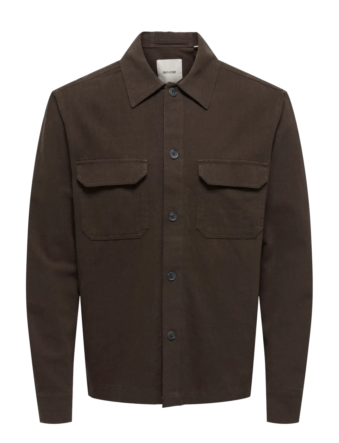 ONLY & SONS ONSCOLT REG L/S 0570 SHIRT NOOS - Tøj - COFFEE BEAN / brown