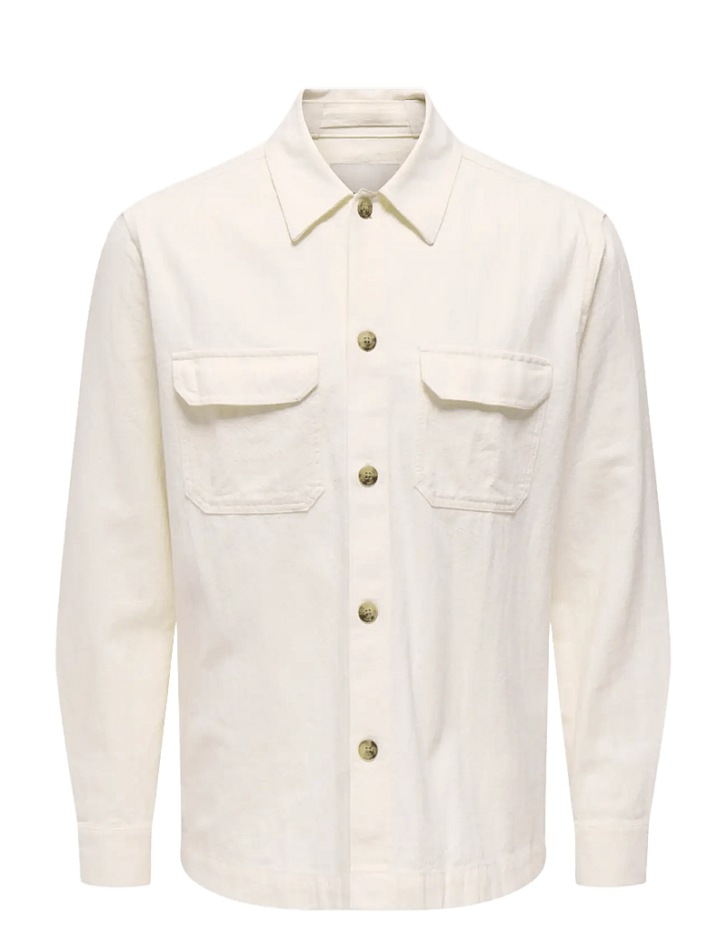 ONLY & SONS - ONSCOLT REG L/S 0570 SHIRT NOOS - kollektionen - gardenia - 1