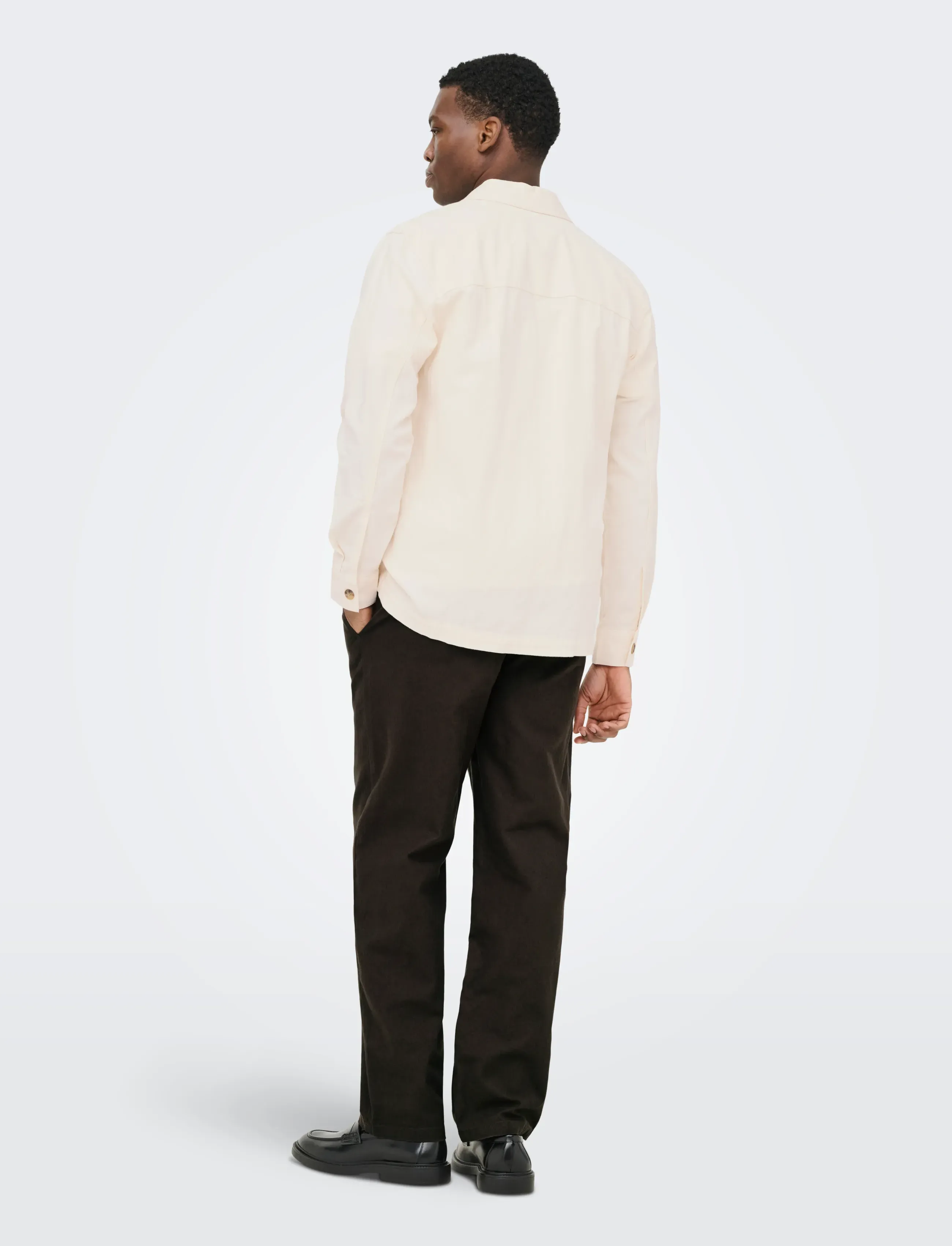 ONLY & SONS - ONSCOLT REG L/S 0570 SHIRT NOOS - nos éditoriaux - gardenia - 3