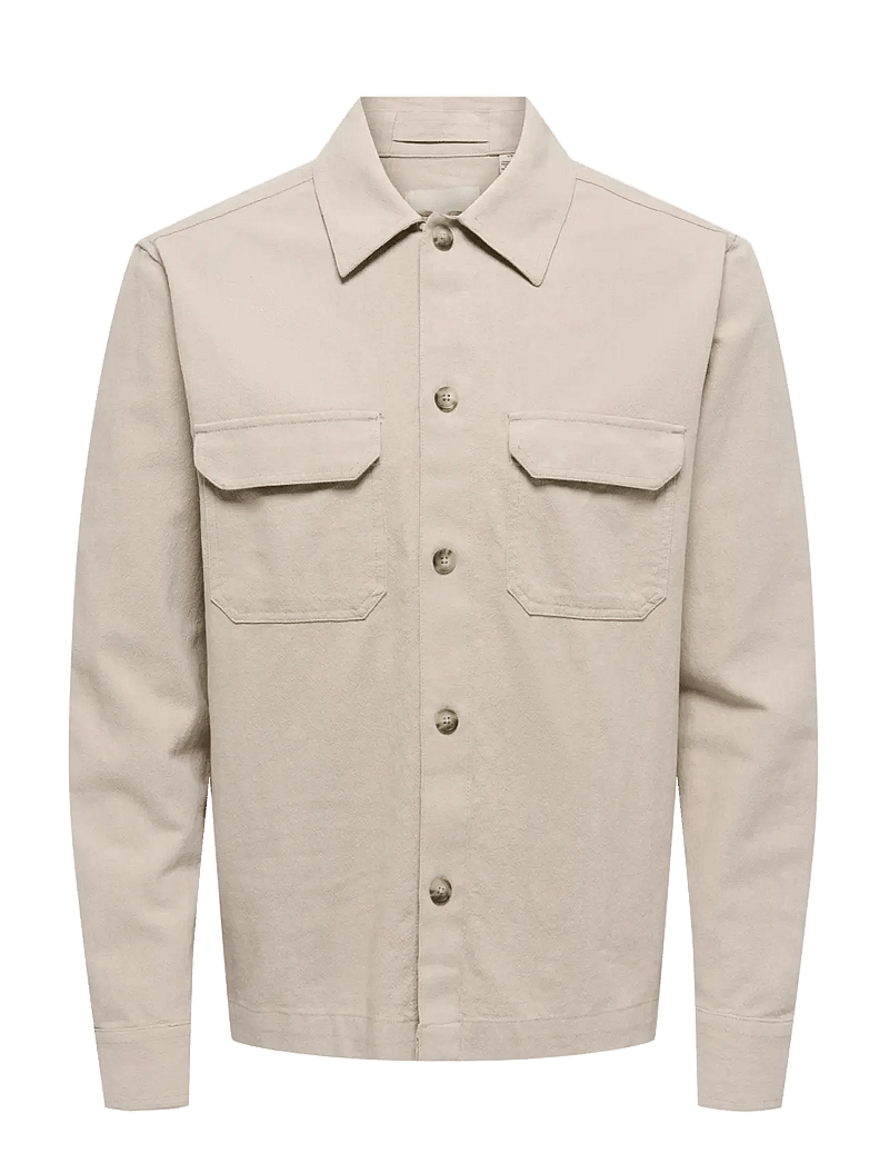 ONLY & SONS - ONSCOLT REG L/S 0570 SHIRT NOOS - kollektioner - string - 1