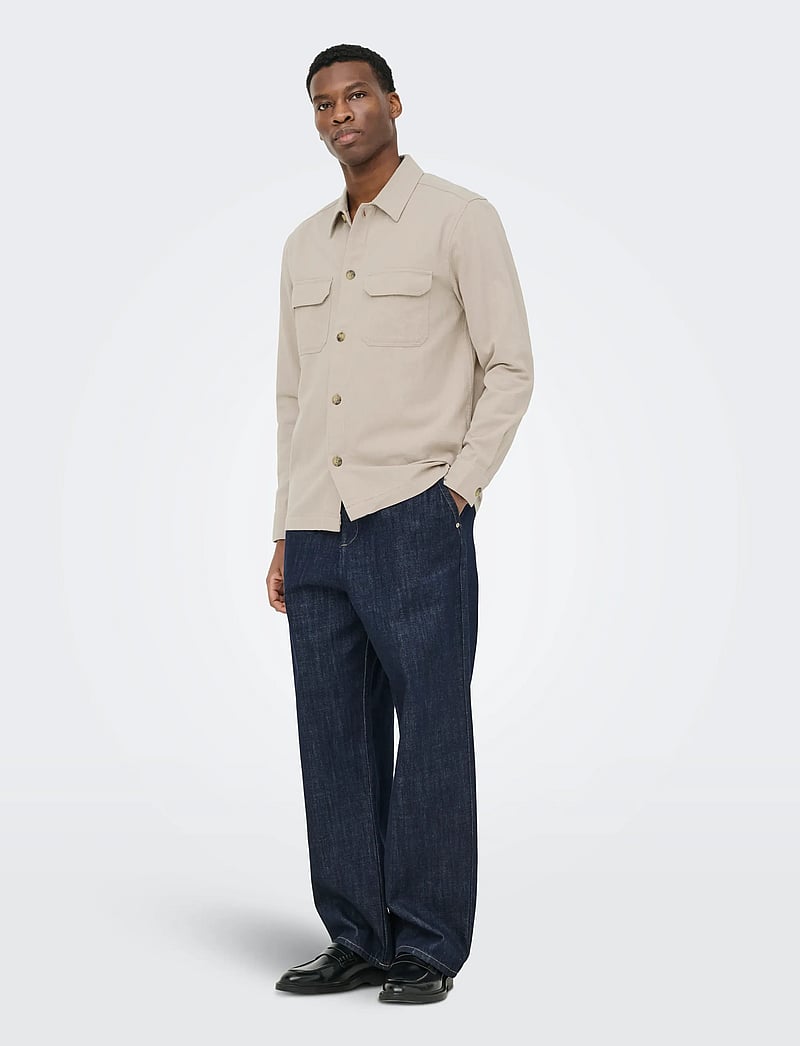 ONLY & SONS - ONSCOLT REG L/S 0570 SHIRT NOOS - kollektioner - string - 4