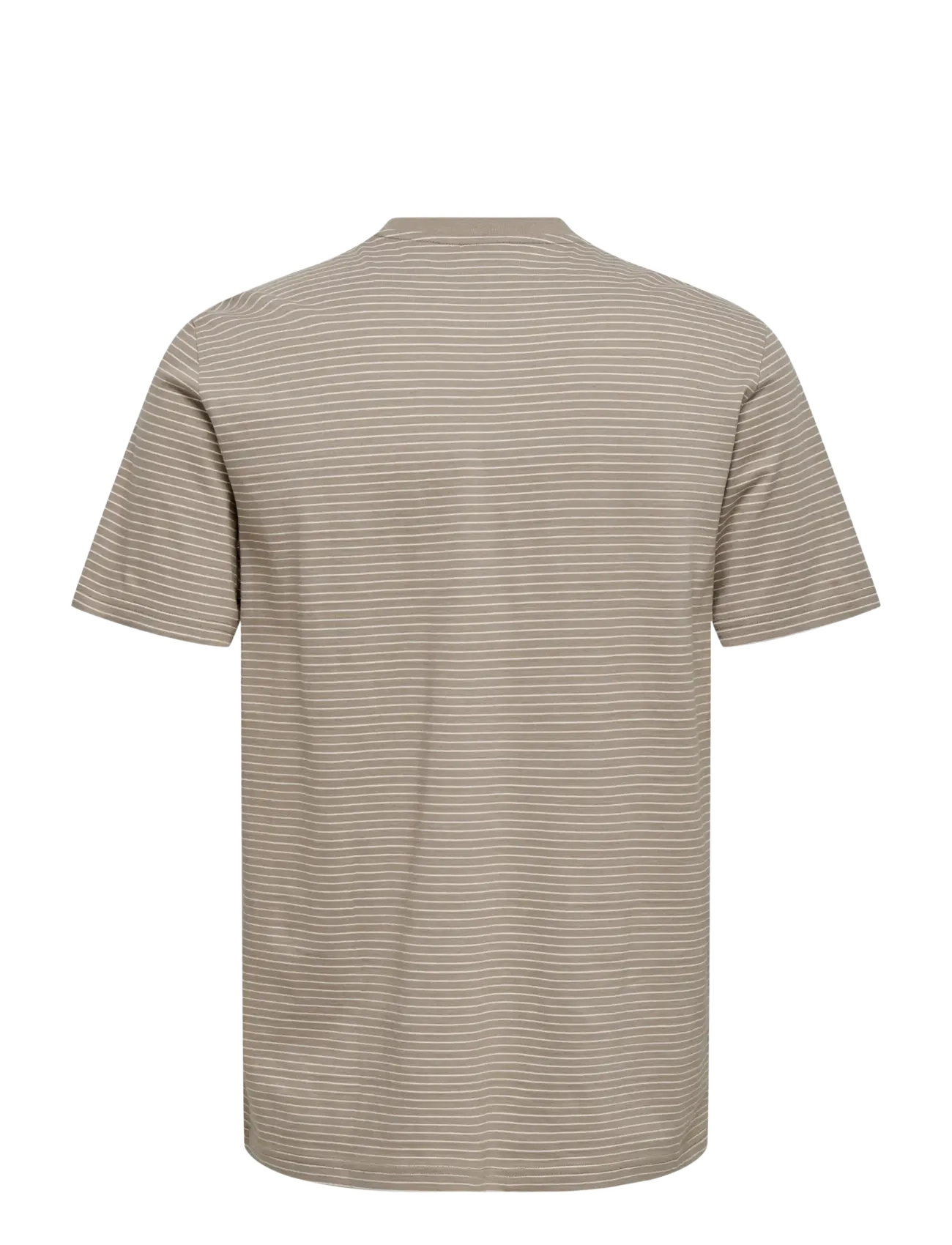 ONLY & SONS - ONSFRED LIFE RLX SS STRIPE TEE NOOS - lühikeste varrukatega t-särgid - desert taupe - 2