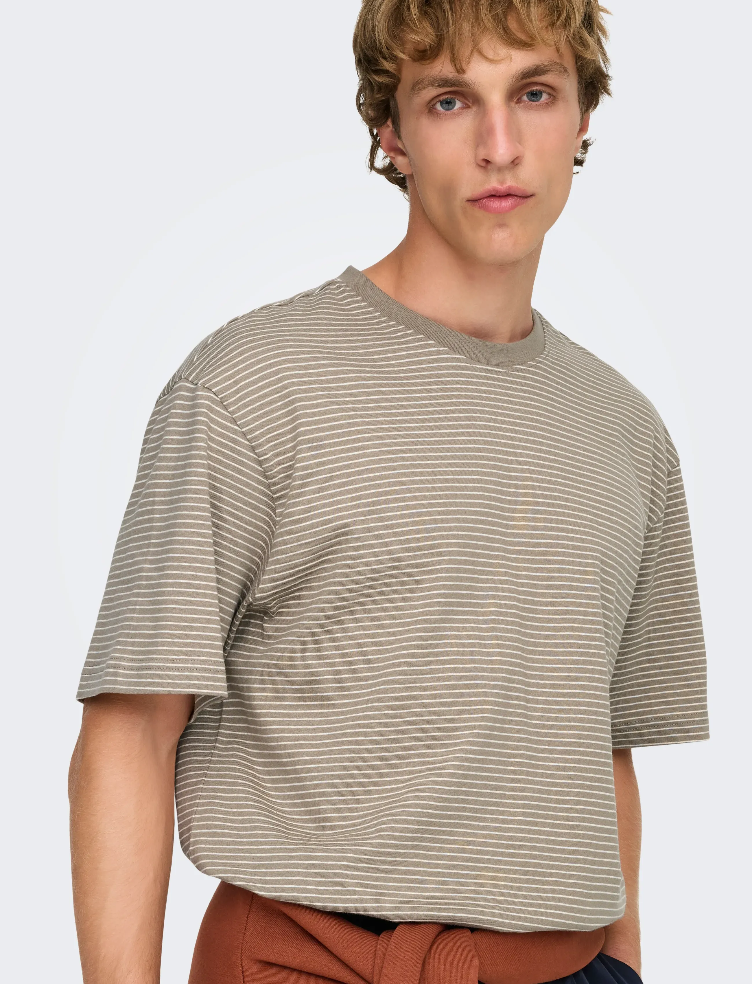 ONLY & SONS Onsfred Life Rlx Ss Stripe Tee Noos t-shirts - bas herr – bild 5