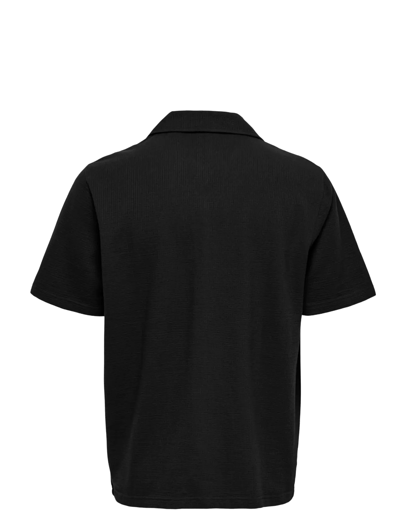 ONLY & SONS - ONSKIAN LIFE SEERSUCKER SS SHIRT NOOS - chemises à manches courtes - black - 1