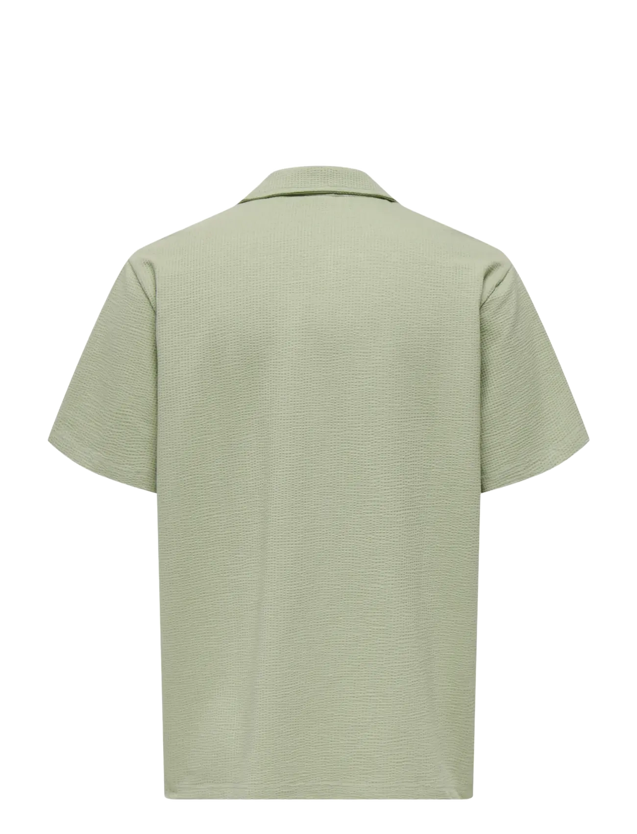 ONLY & SONS - ONSKIAN LIFE SEERSUCKER SS SHIRT NOOS - kortærmede skjorter - seagrass - 2