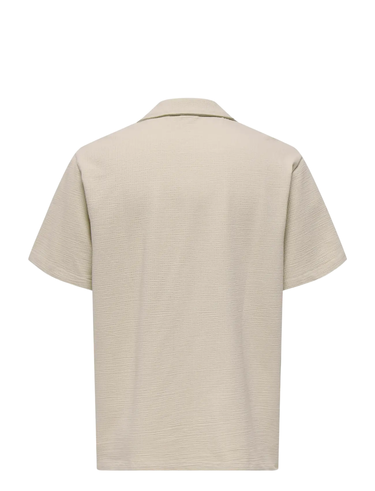 ONLY & SONS - ONSKIAN LIFE SEERSUCKER SS SHIRT NOOS - kortærmede skjorter - silver lining - 2