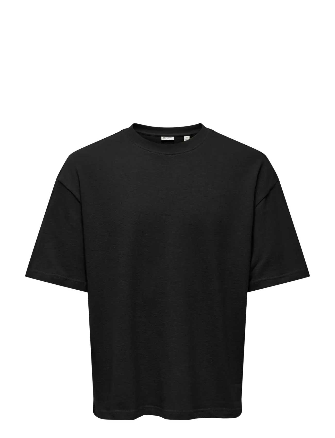ONLY & SONS ONSLENNY OVZ SS STRCT TEE NOOS - T-särgid - BLACK / black