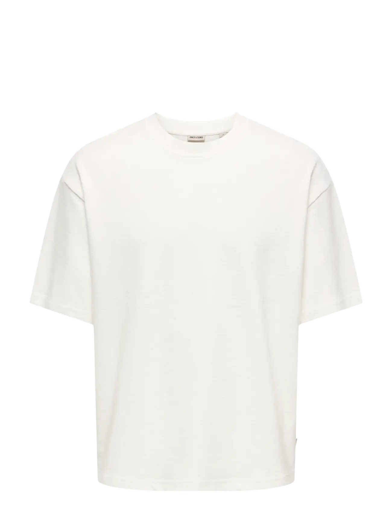 ONLY & SONS ONSLENNY OVZ SS STRCT TEE NOOS - T-särgid - CLOUD DANCER / white