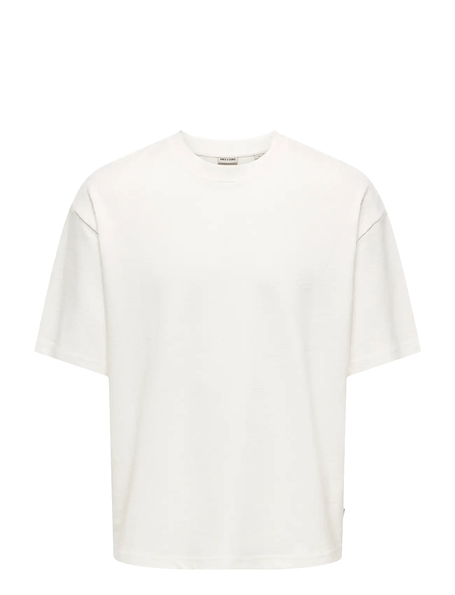 ONLY & SONS - ONSLENNY OVZ SS STRCT TEE NOOS - kurzärmelig - cloud dancer - 1