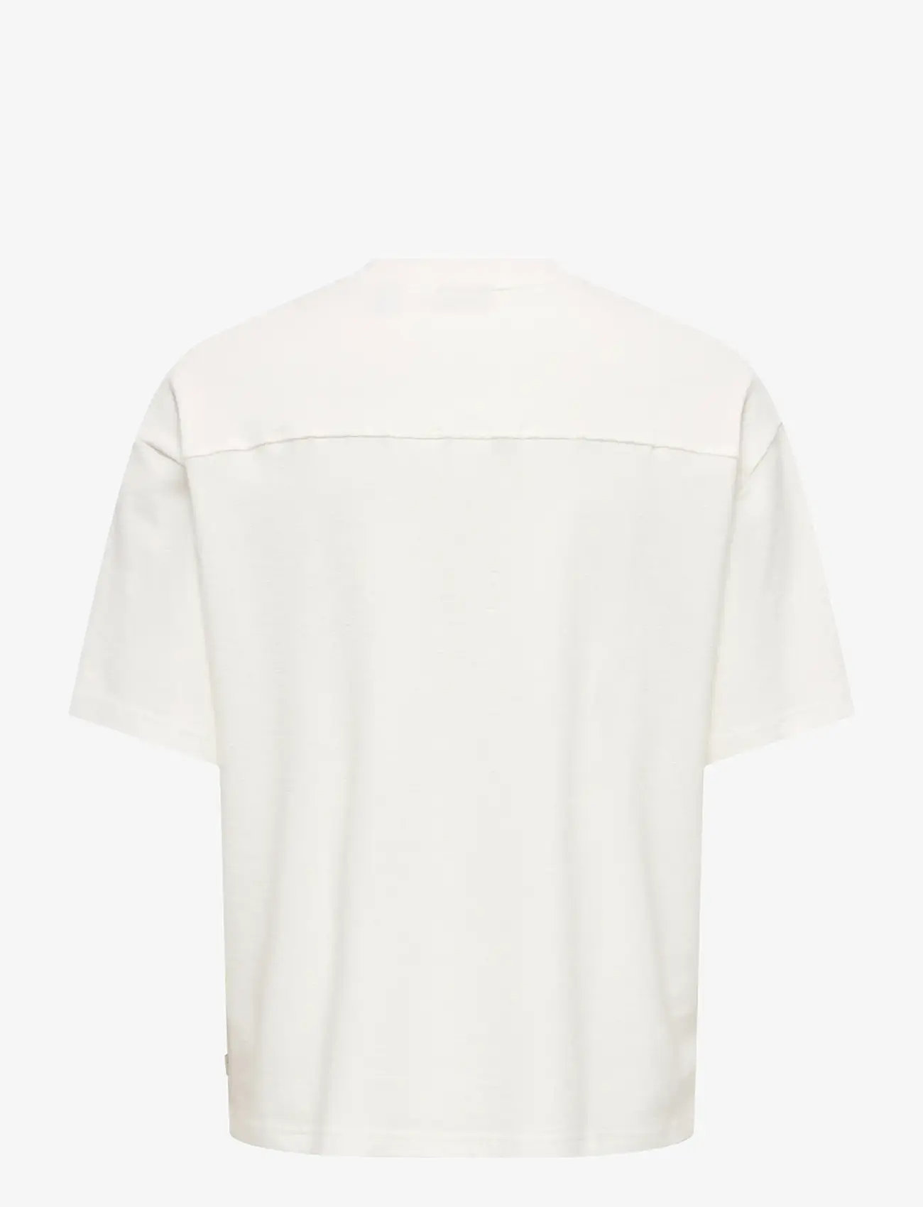 ONLY & SONS - ONSLENNY OVZ SS STRCT TEE NOOS - kortærmede t-shirts - cloud dancer - 2