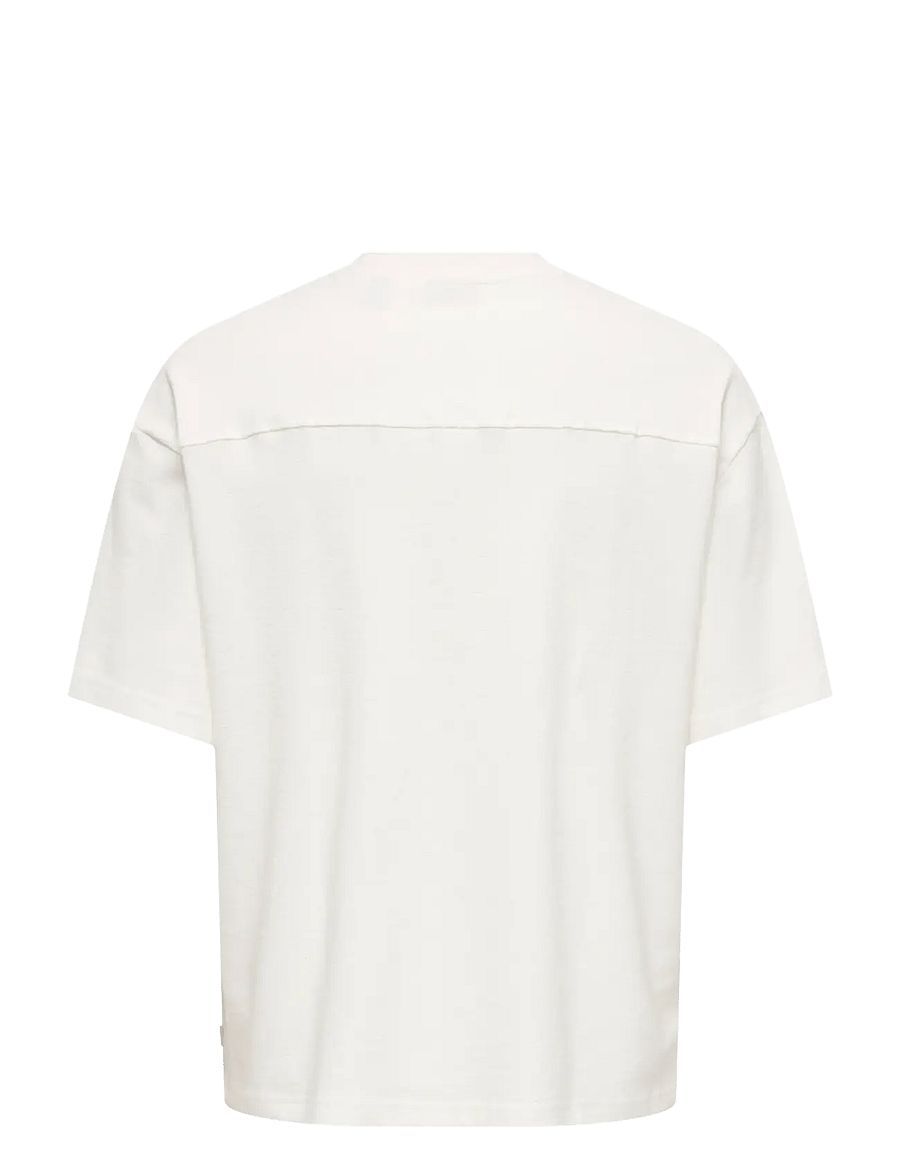 ONLY & SONS - ONSLENNY OVZ SS STRCT TEE NOOS - kurzärmelig - cloud dancer - 2
