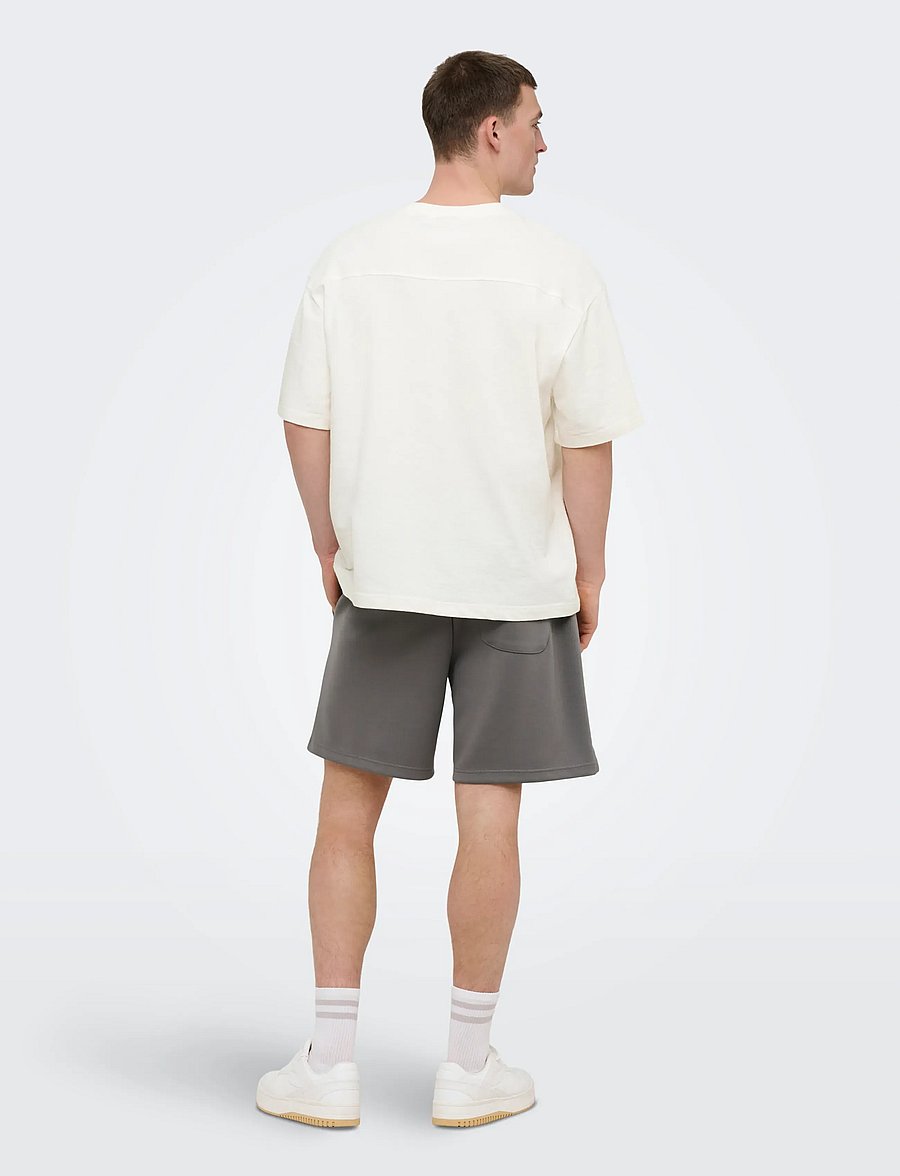 ONLY & SONS - ONSLENNY OVZ SS STRCT TEE NOOS - kurzärmelig - cloud dancer - 3