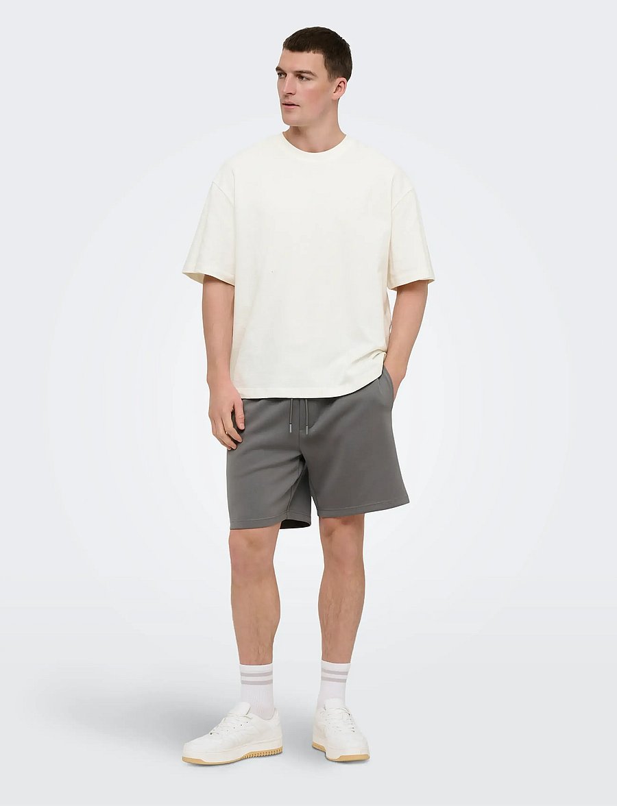 ONLY & SONS - ONSLENNY OVZ SS STRCT TEE NOOS - kurzärmelig - cloud dancer - 5