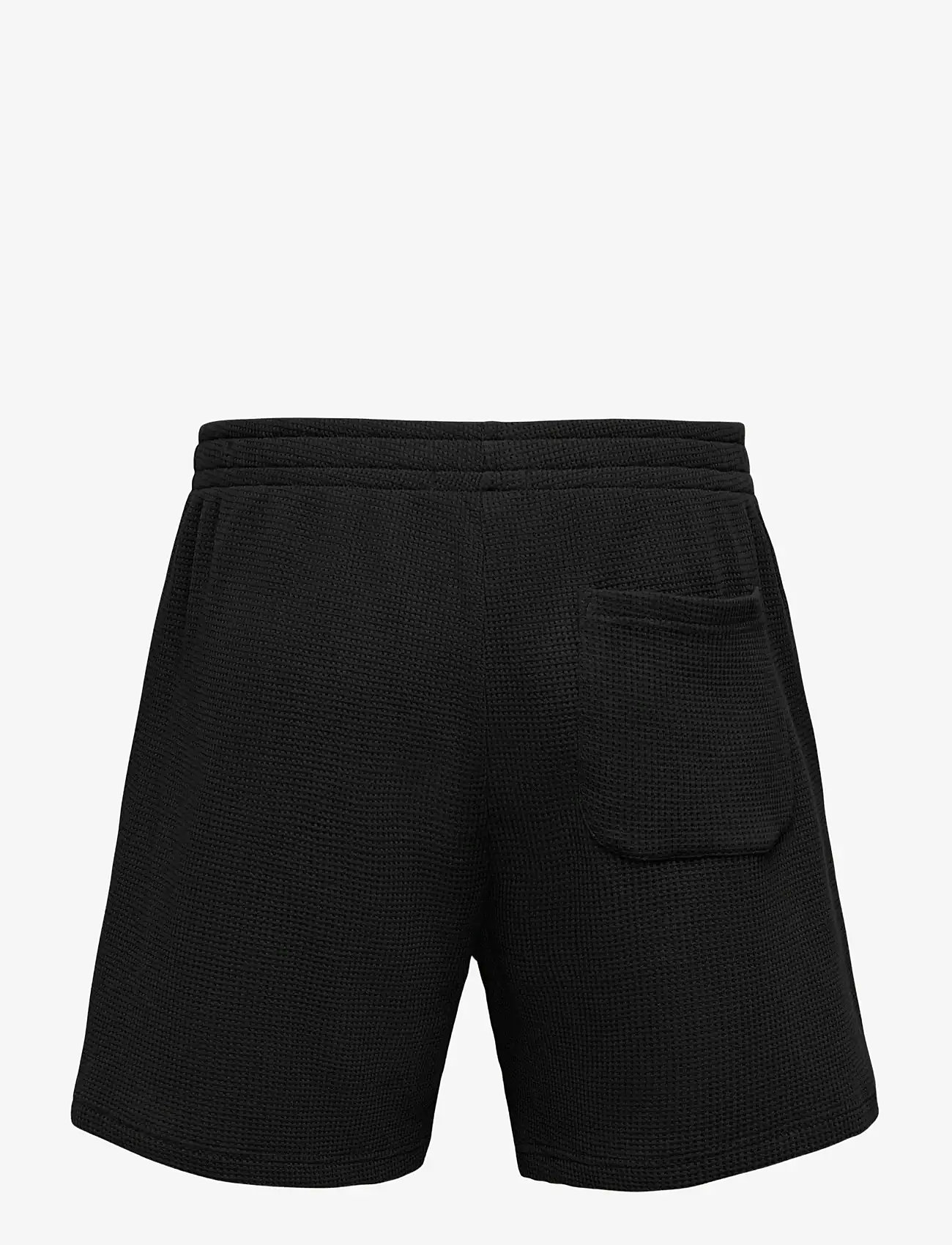 ONLY & SONS - ONSTOBIE RLX S WAFFLE SHORTS - hosen - black - 2