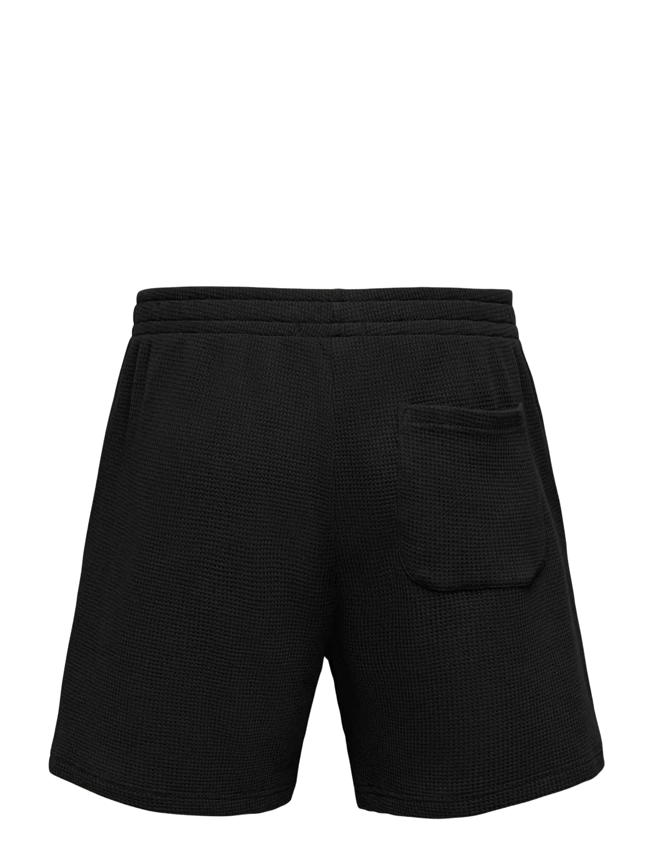 ONLY & SONS - ONSTOBIE RLX S WAFFLE SHORTS - püksid - black - 2