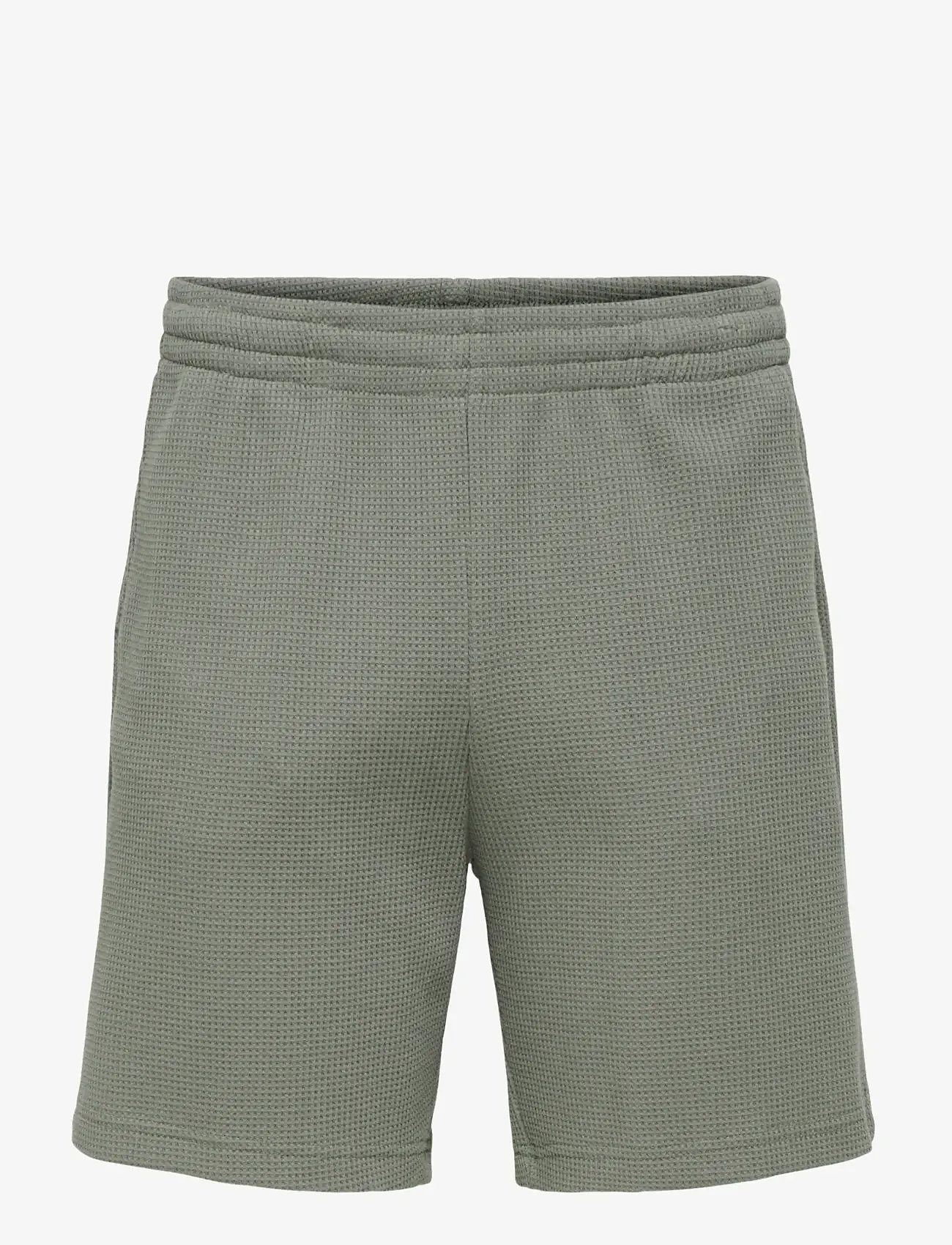 ONLY & SONS - ONSTOBIE RLX S WAFFLE SHORTS - bottoms - castor gray - 1
