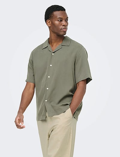 Onsperu Ss Reg Tencel Shirt Noos - Casual