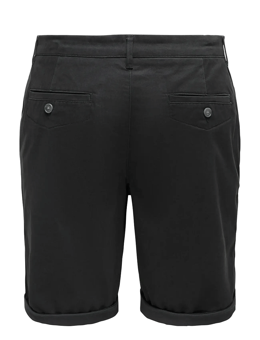 ONLY & SONS - ONSSAUL 0573 SHORTS NOOS - lühikesed chino-püksid - black - 2
