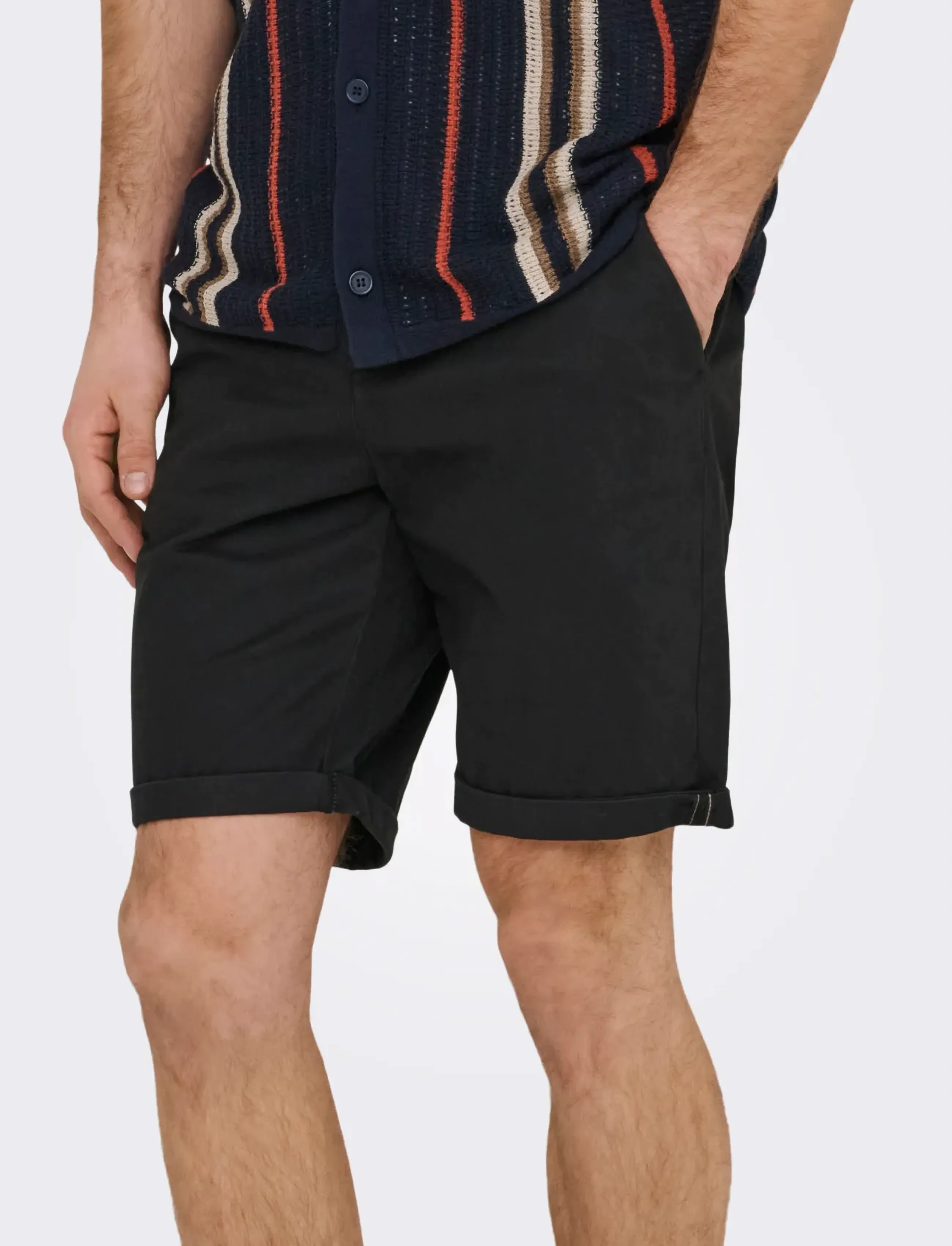 ONLY & SONS - ONSSAUL 0573 SHORTS NOOS - chinos shorts - black - 5