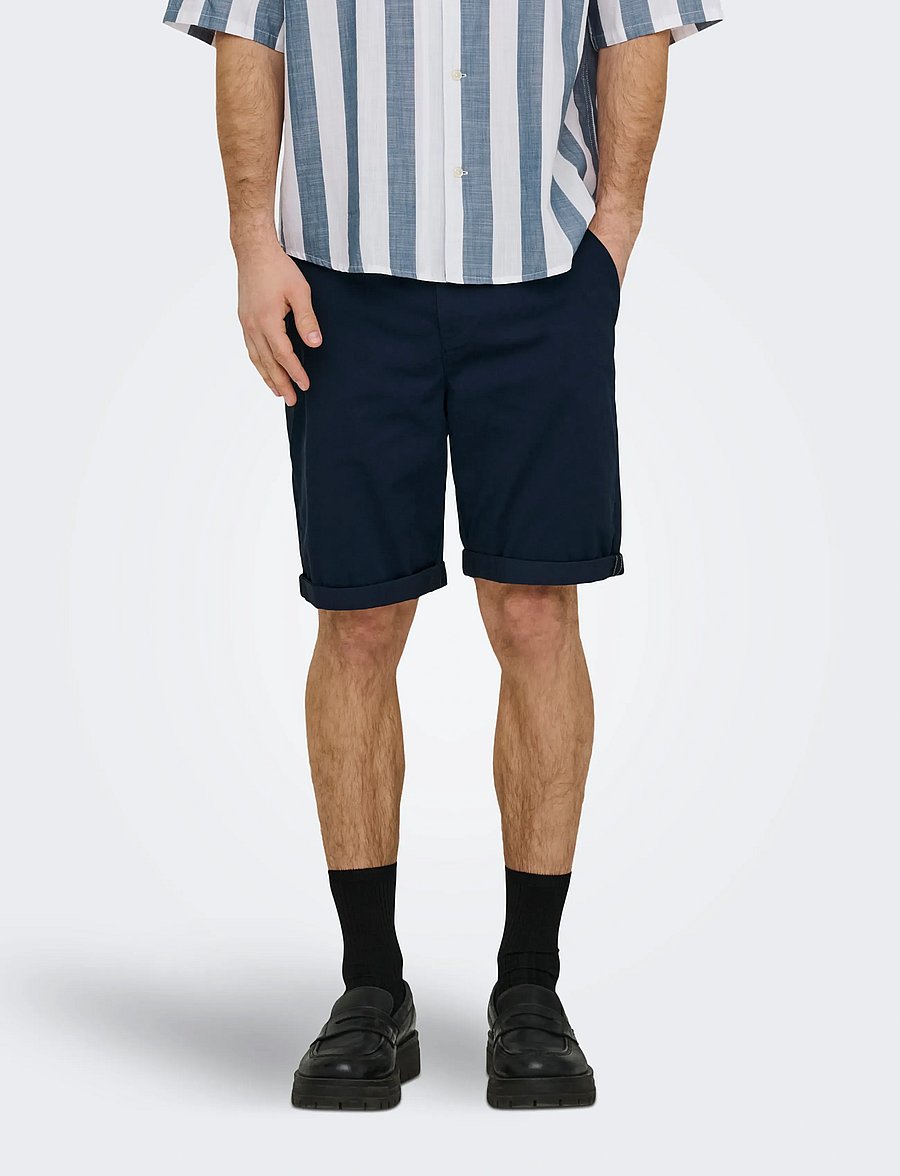 ONLY & SONS - ONSSAUL 0573 SHORTS NOOS - chinos shorts - blue nights - 0