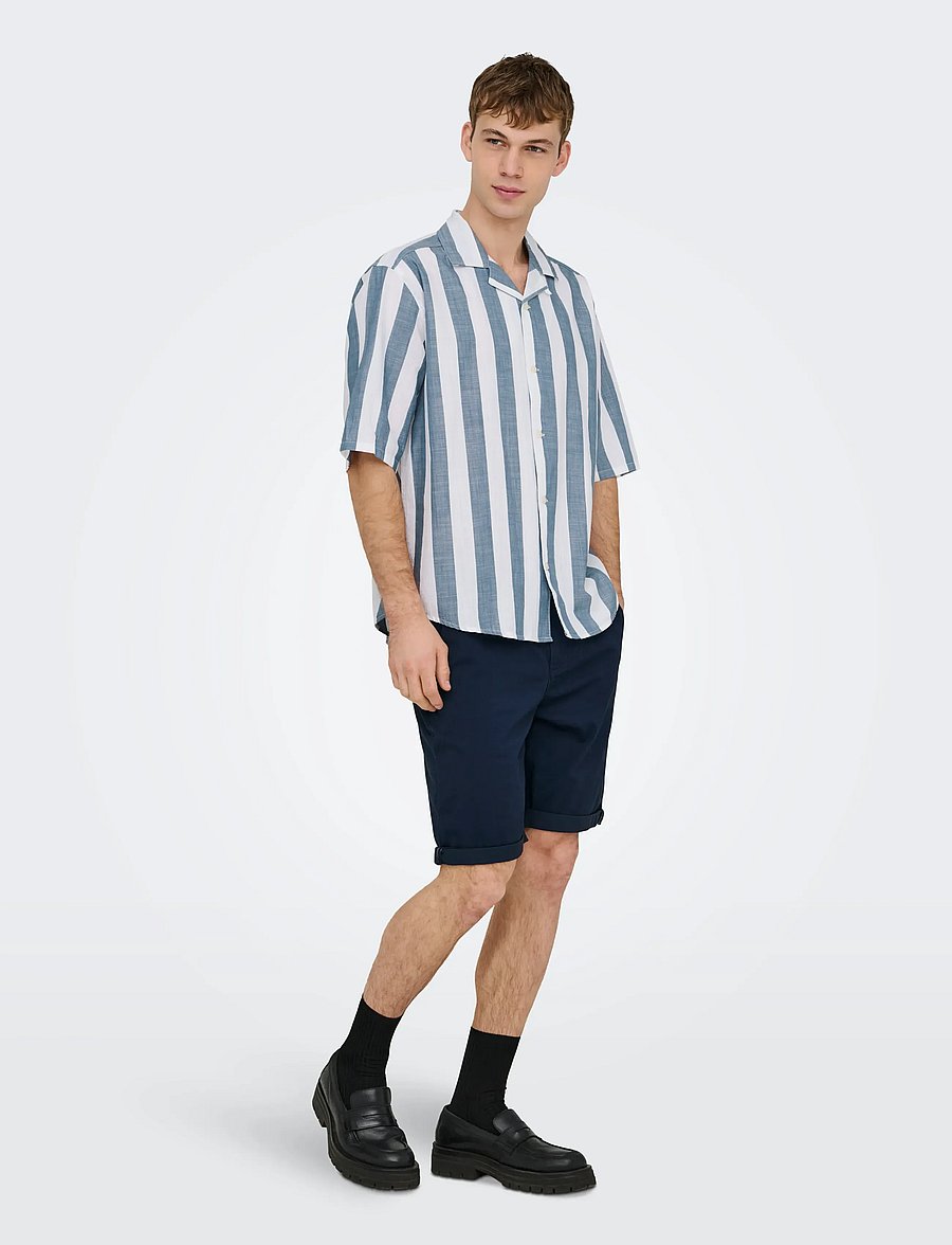 ONLY & SONS - ONSSAUL 0573 SHORTS NOOS - chinos shorts - blue nights - 5