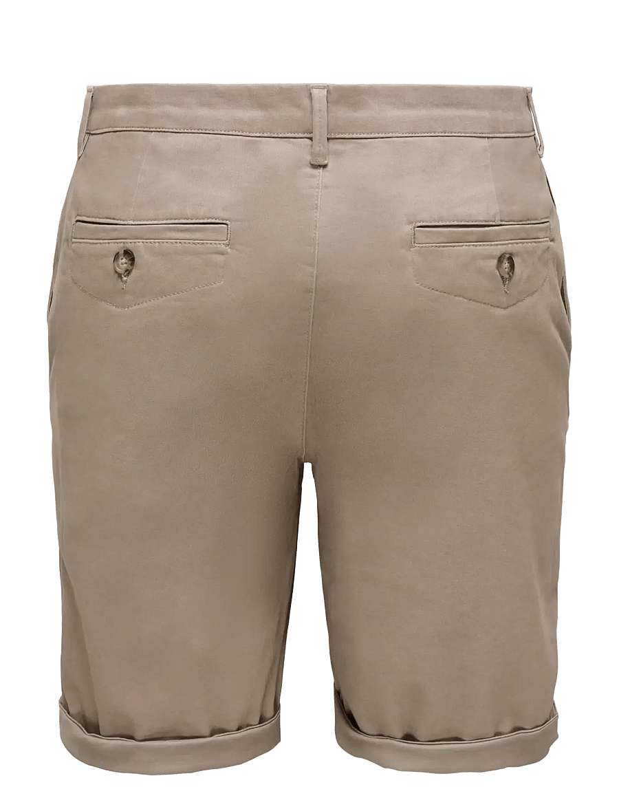 ONLY & SONS - ONSSAUL 0573 SHORTS NOOS - lühikesed chino-püksid - desert taupe - 2
