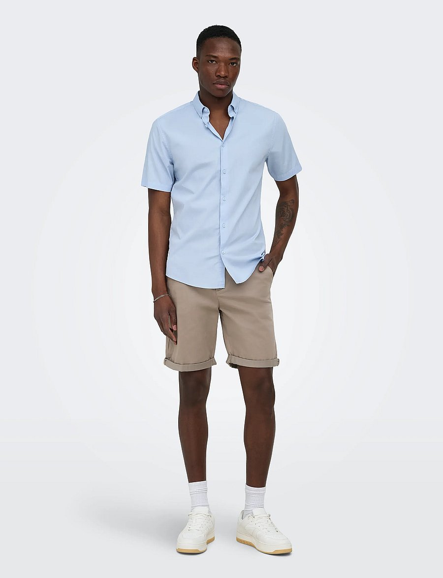 ONLY & SONS - ONSSAUL 0573 SHORTS NOOS - lühikesed chino-püksid - desert taupe - 4