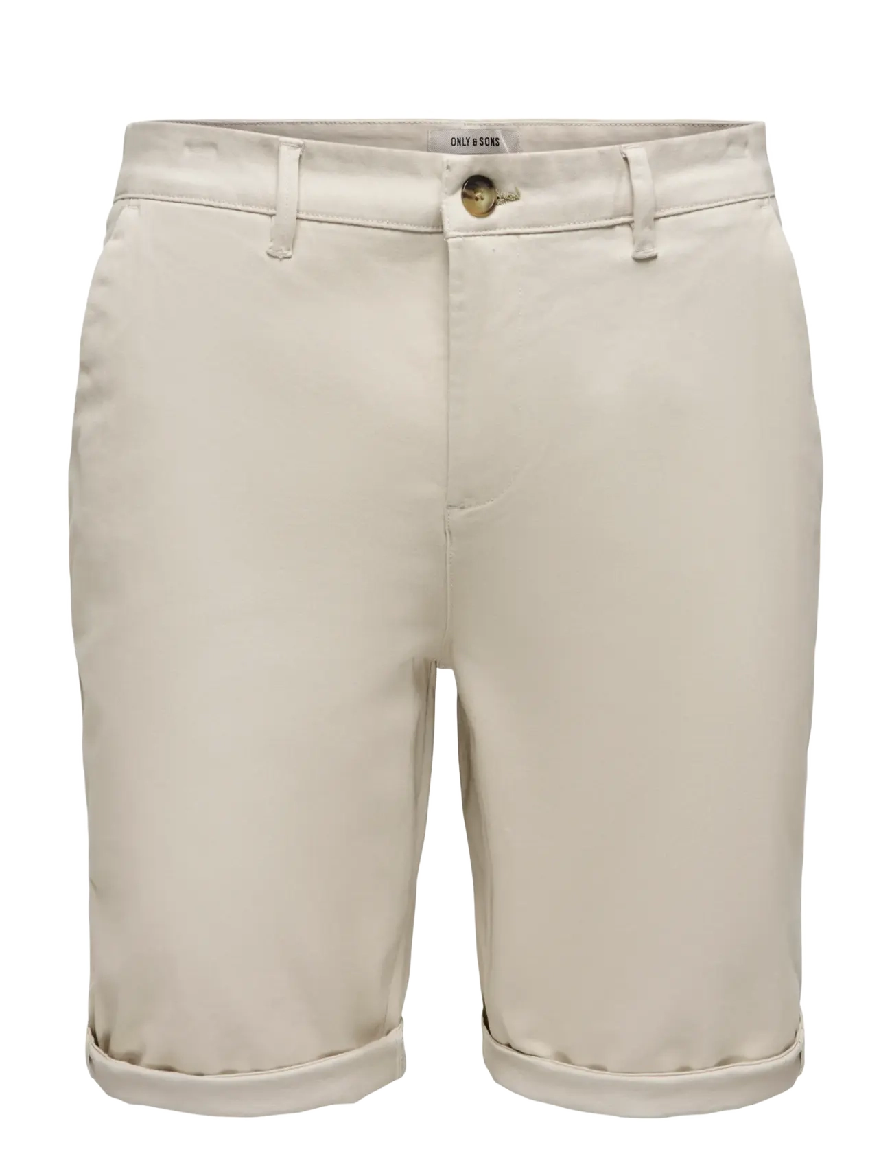ONLY & SONS ONSSAUL 0573 SHORTS NOOS - Chinos shorts - SILVER LINING / cream
