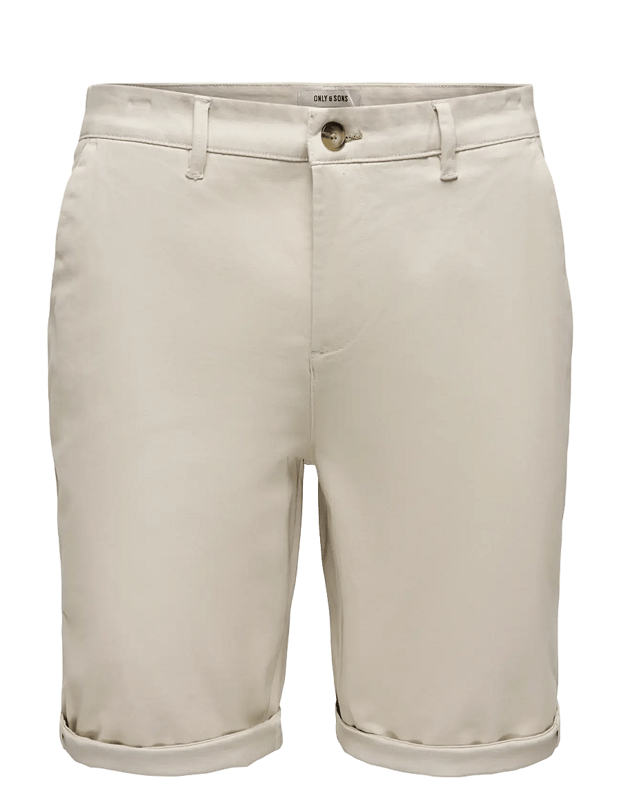 ONLY & SONS - ONSSAUL 0573 SHORTS NOOS - chinos shorts - silver lining - 1