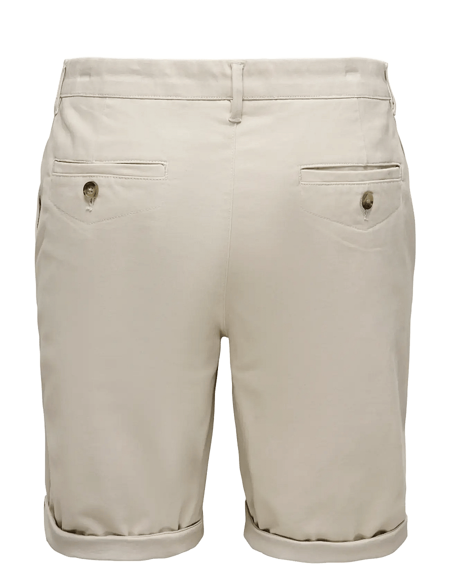 ONLY & SONS - ONSSAUL 0573 SHORTS NOOS - chinos shorts - silver lining - 2
