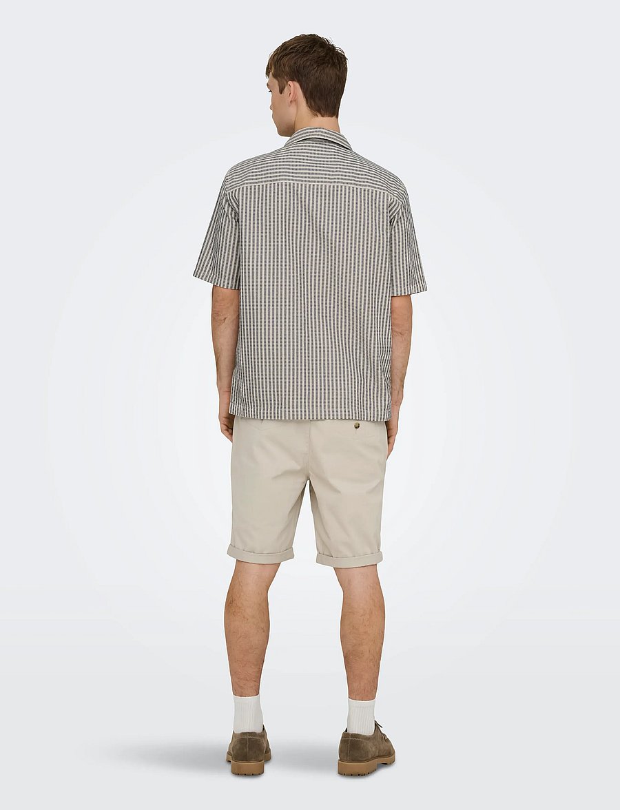 ONLY & SONS - ONSSAUL 0573 SHORTS NOOS - chinos shorts - silver lining - 3