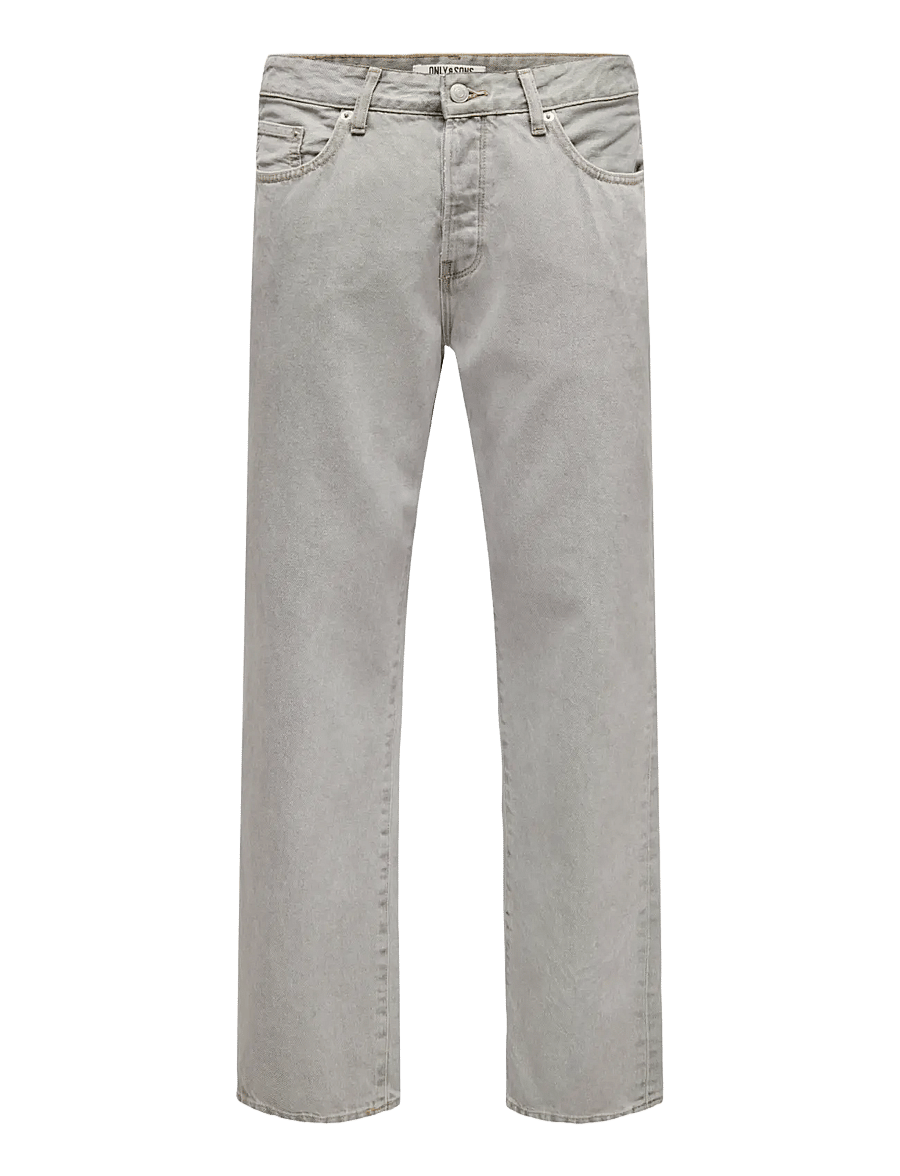 ONLY & SONS - ONSEDGE STRAIGHT STONE 6481 TAI DNM - limestone - 0
