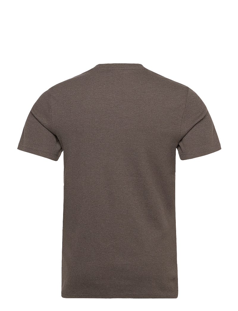 ONLY & SONS - ONSTANNER SLIM SS RIB TEE - kurzärmelig - medium grey melange - 1