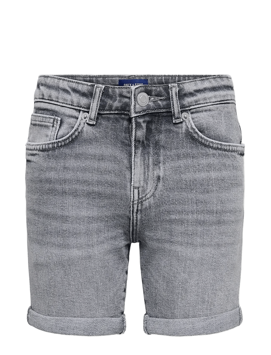 ONLY & SONS - OSJPLY MG 6499 TAI DNM SHORTS - denimshorts - medium grey denim - 0