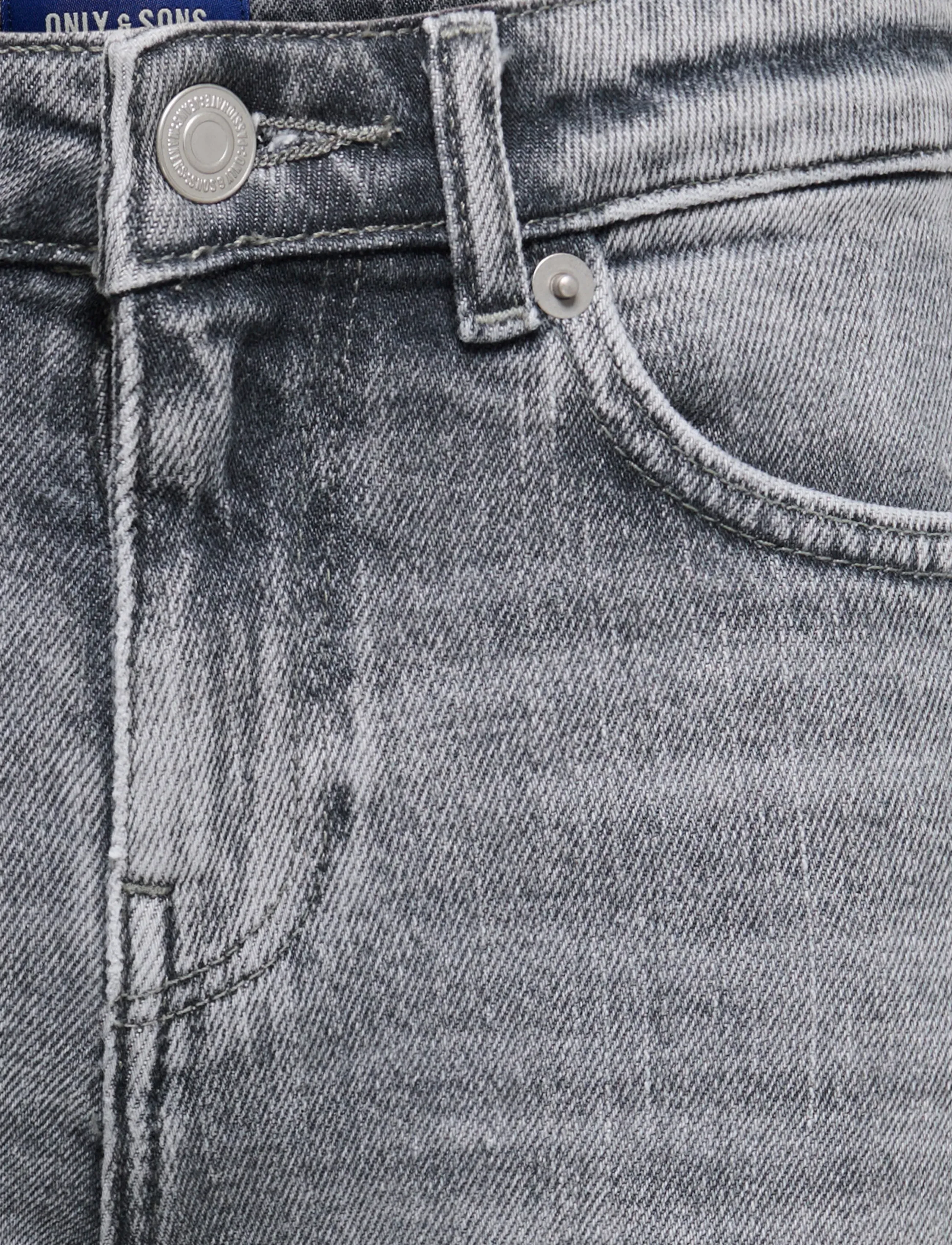 ONLY & SONS - OSJPLY MG 6499 TAI DNM SHORTS - denimshorts - medium grey denim - 2