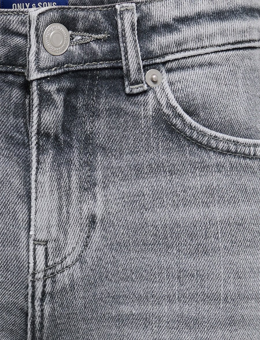 ONLY & SONS - OSJPLY MG 6499 TAI DNM SHORTS - denimshorts - medium grey denim - 2