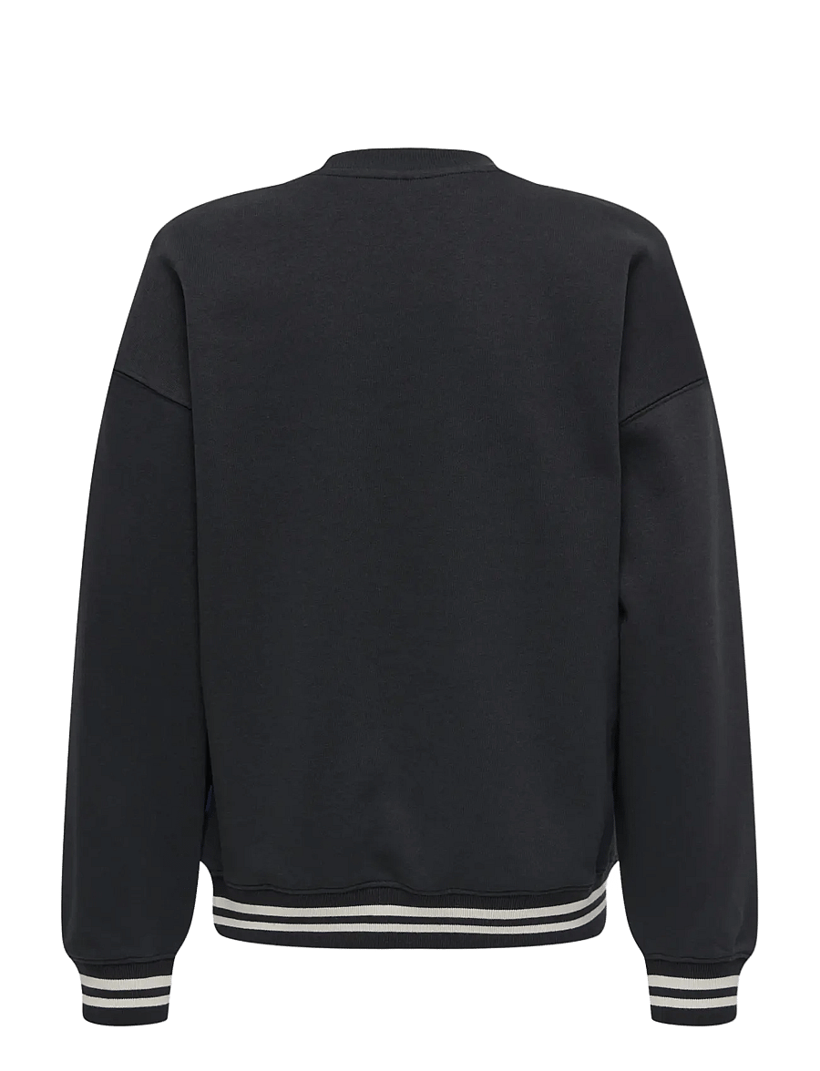 ONLY & SONS - OSJCONNOR OVZ ART VTG LS CREW SWT - sweatshirts - jet black - 1