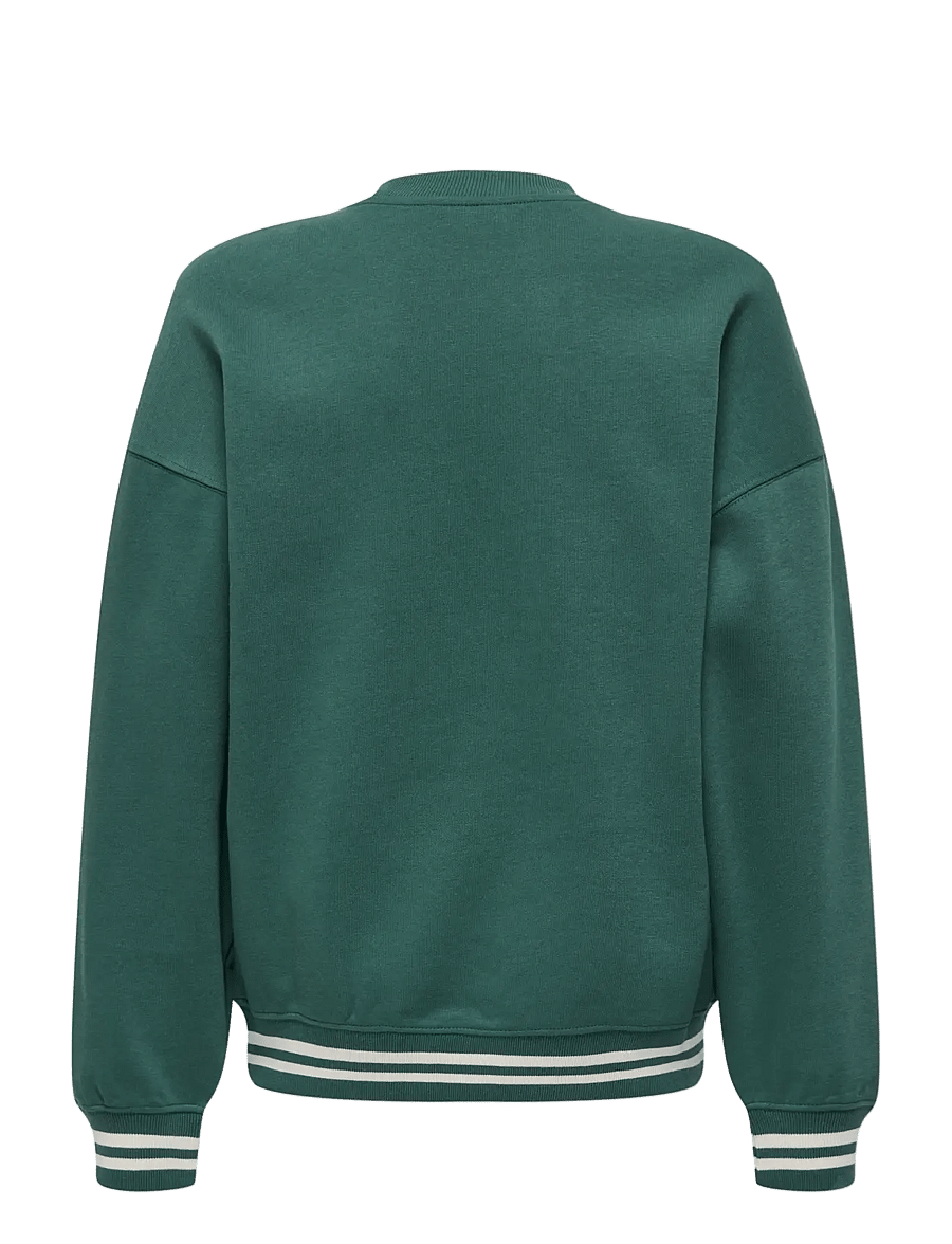 ONLY & SONS - OSJCONNOR OVZ ART VTG LS CREW SWT - dressipluusid - trekking green - 1