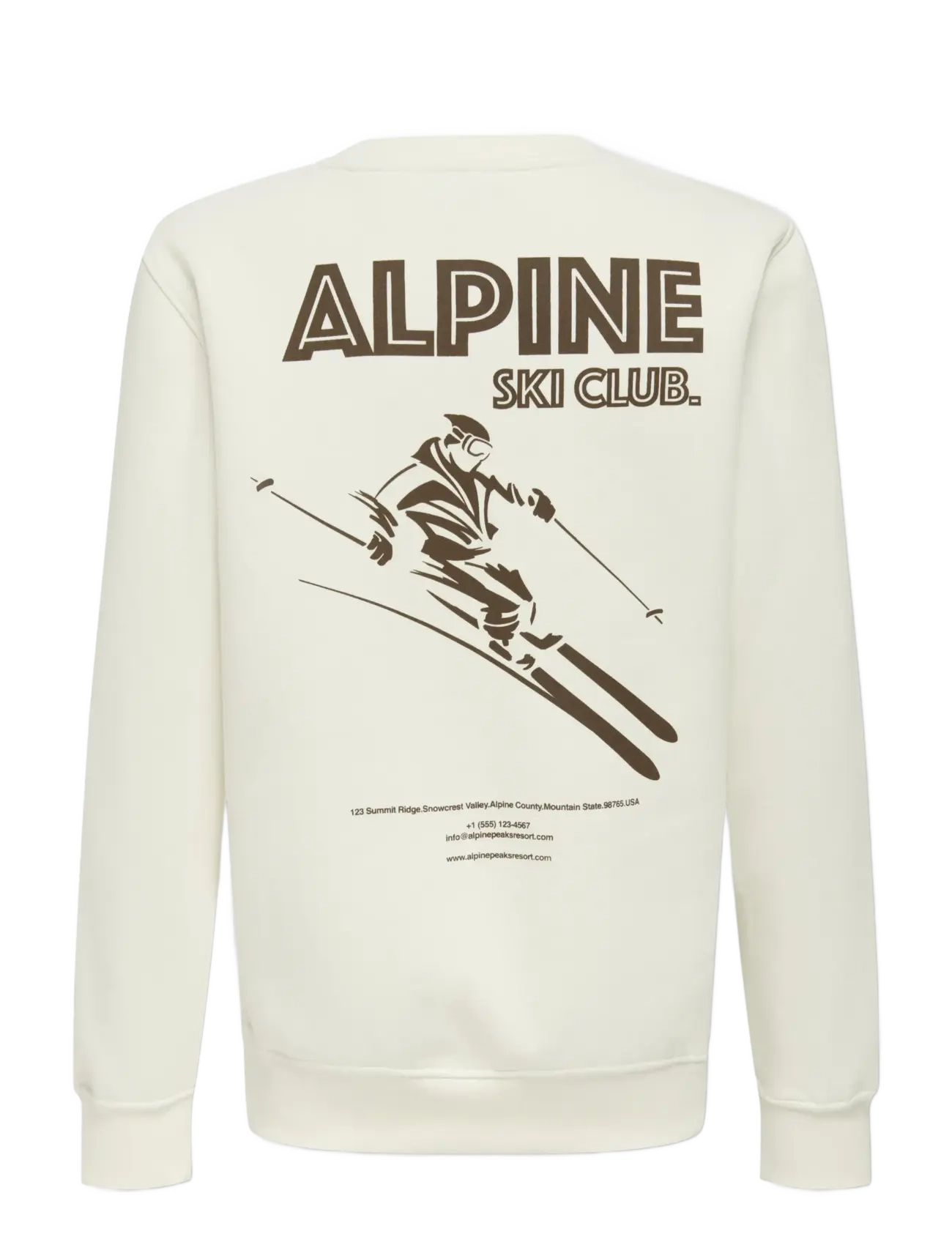 ONLY & SONS - OSJCONNOR SNOW LIFE LS REG CREW SWT - dressipluusid - cloud dancer - 1